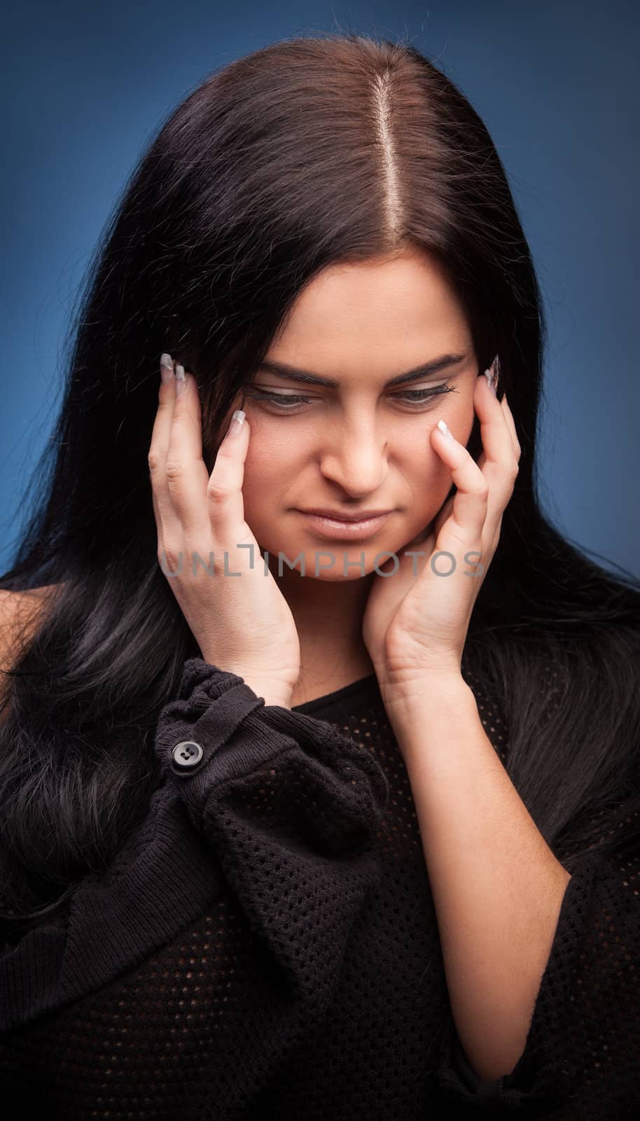 young woman with headache by palinchak