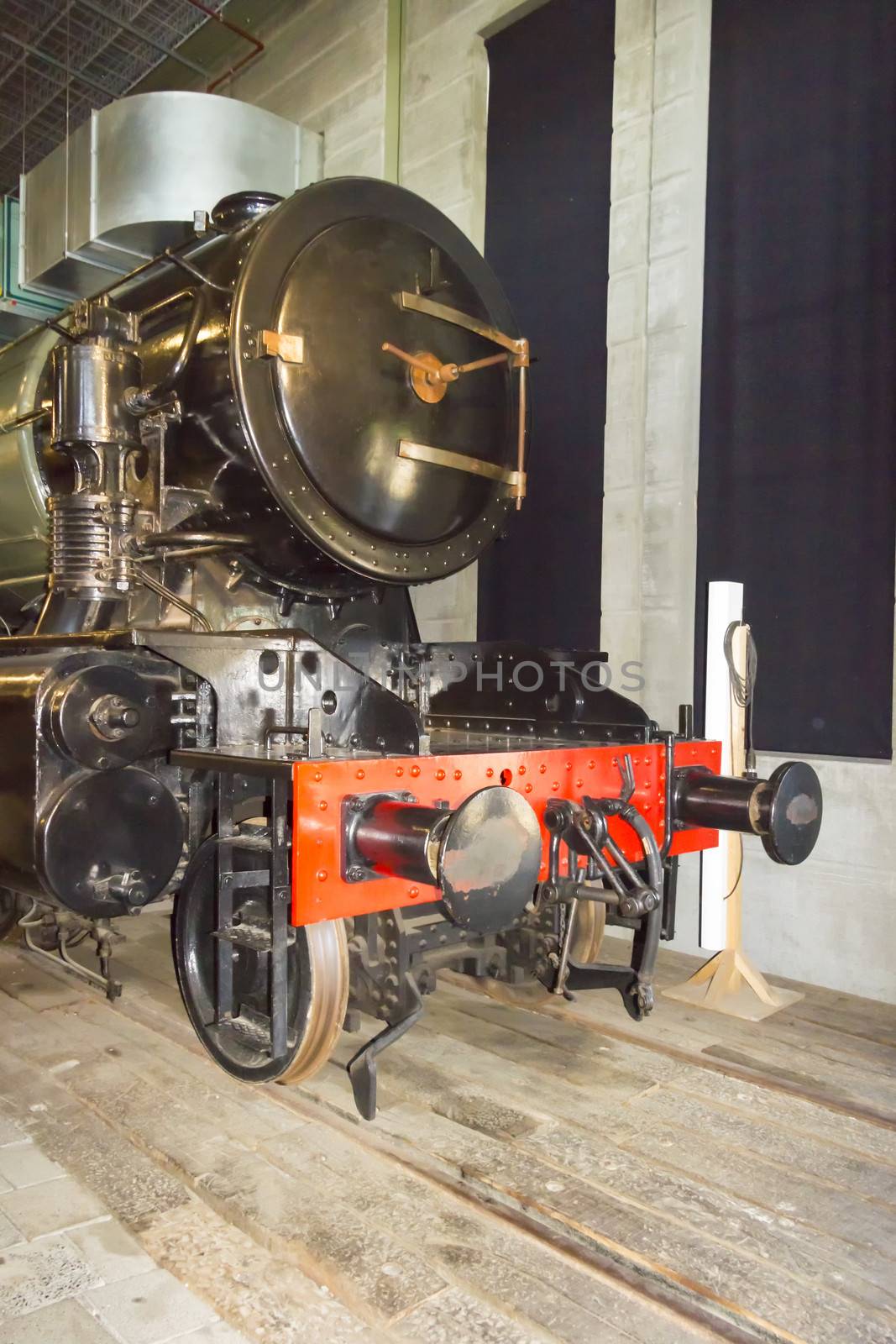 stem locomotive in Utrecht Railroad Museum, the Netherlands