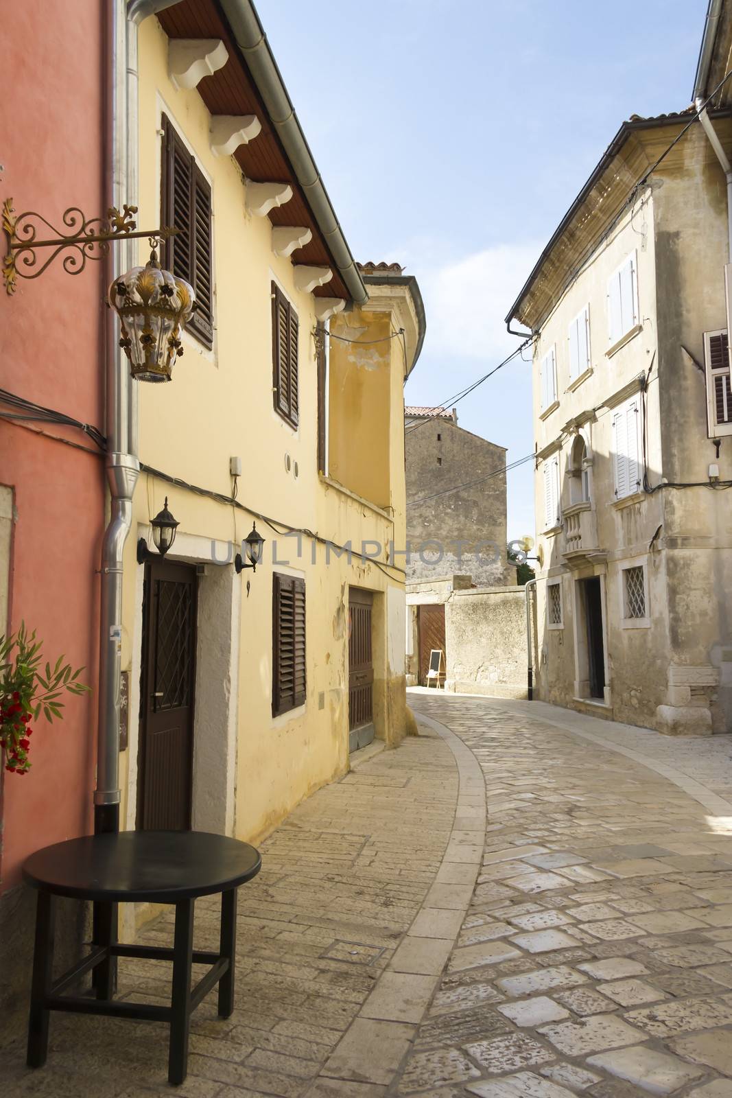 street in Porec, Croatia by Tetyana