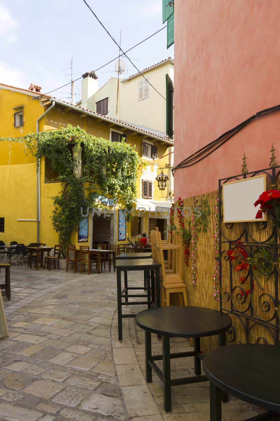 street in Porec, Croatia by Tetyana