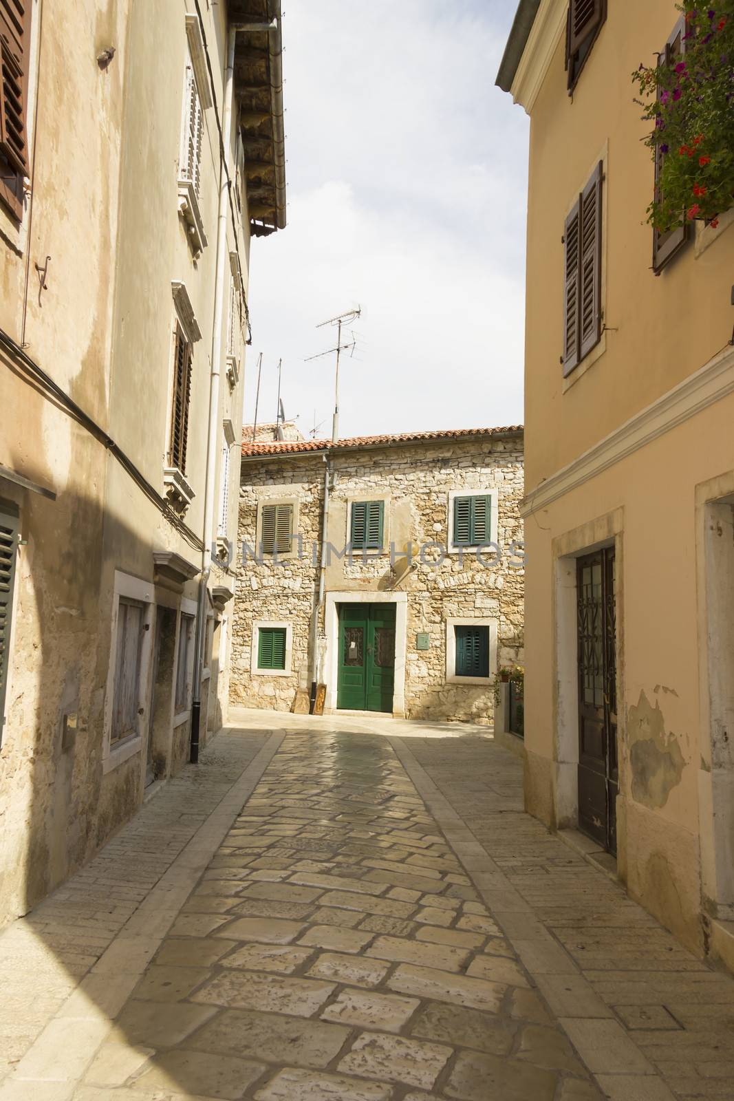 street in Porec, Croatia by Tetyana