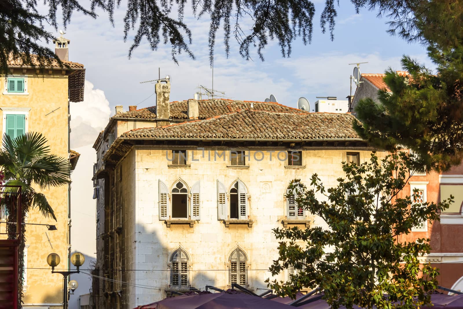 street in Porec, Croatia by Tetyana