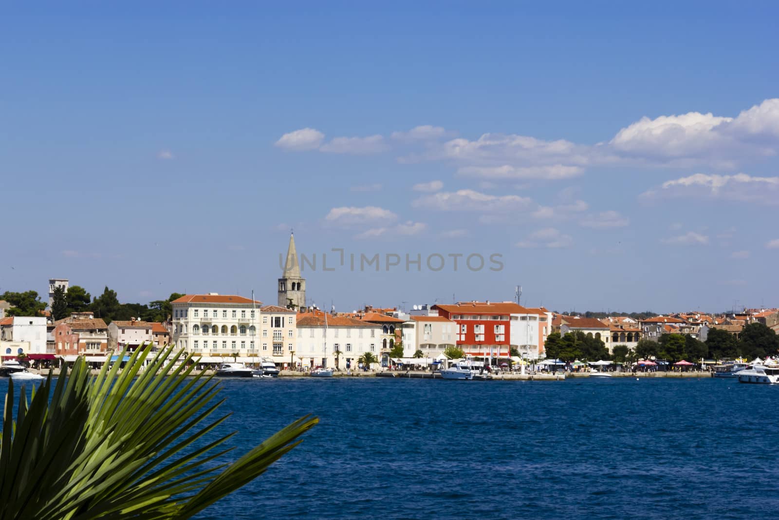 View of Porec from the island of St. Nicholas (Sveti Nikola)