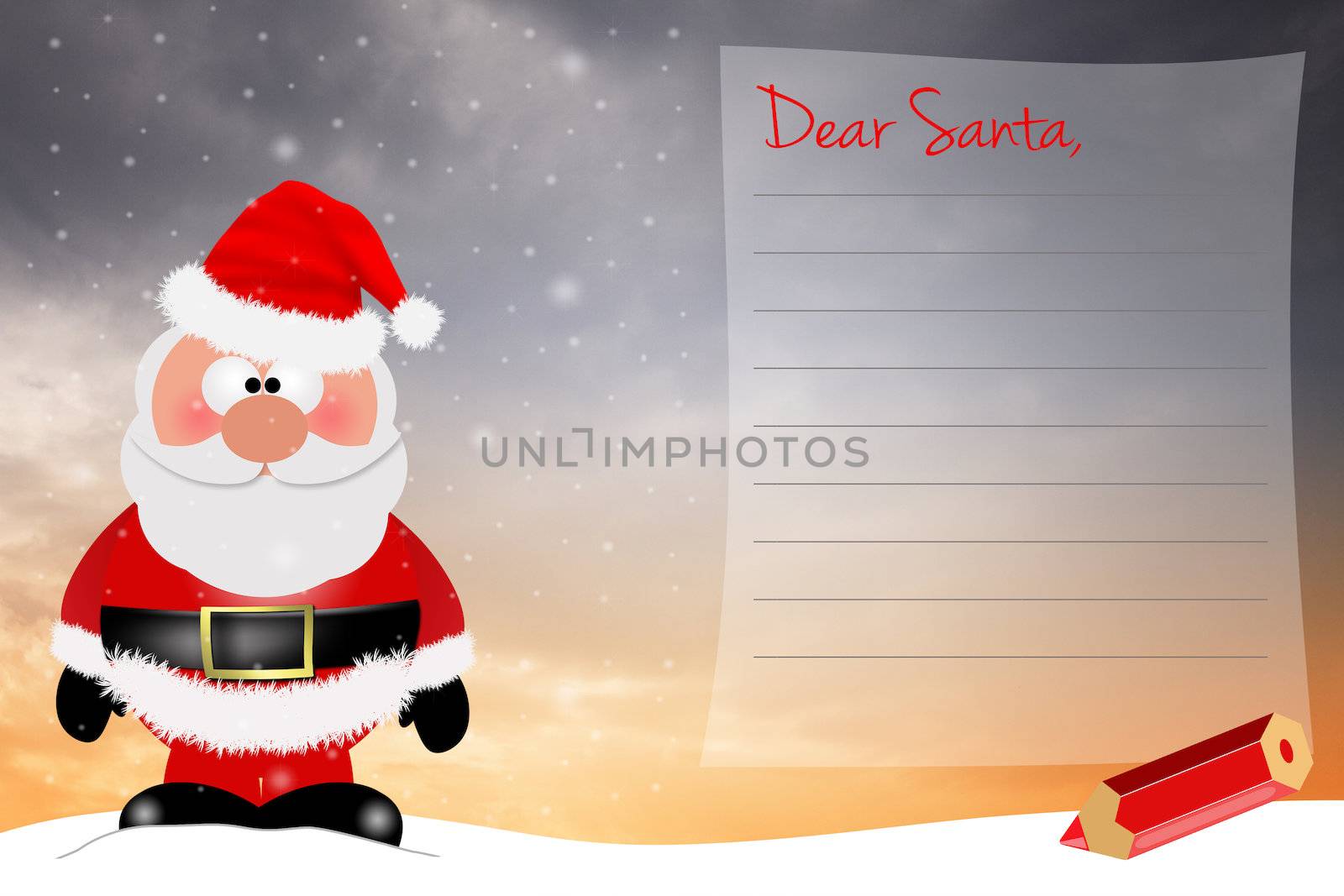 letter to Santa Claus by sognolucido
