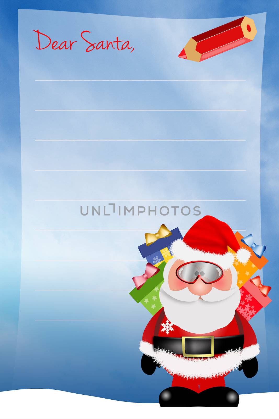 Letter to Santa for Chistmas