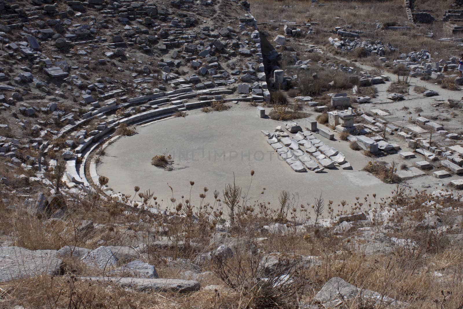 open air museum on Delos island, ancient Greece