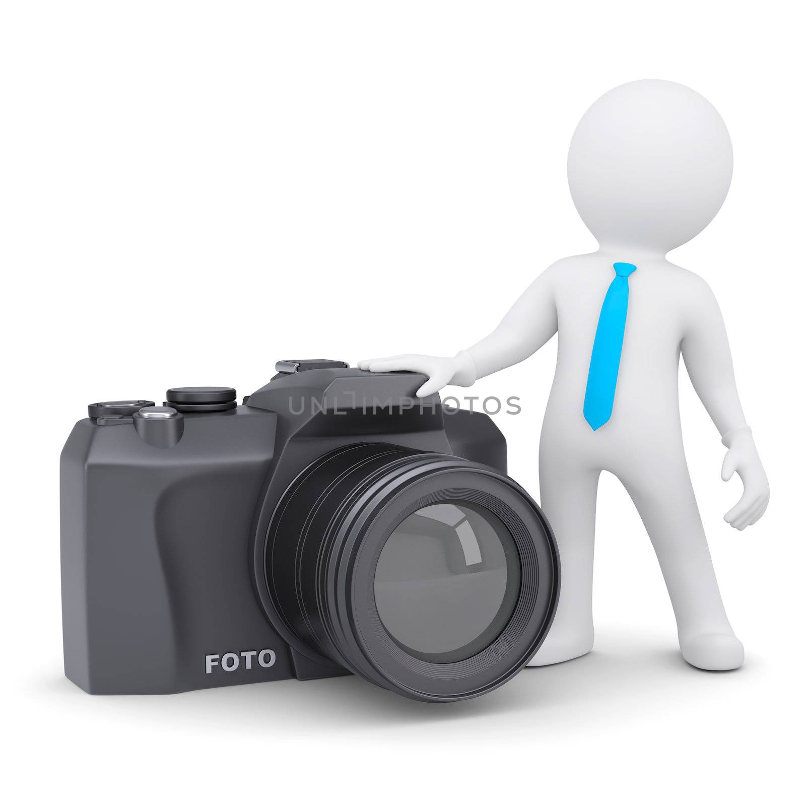 3d man and camera by cherezoff