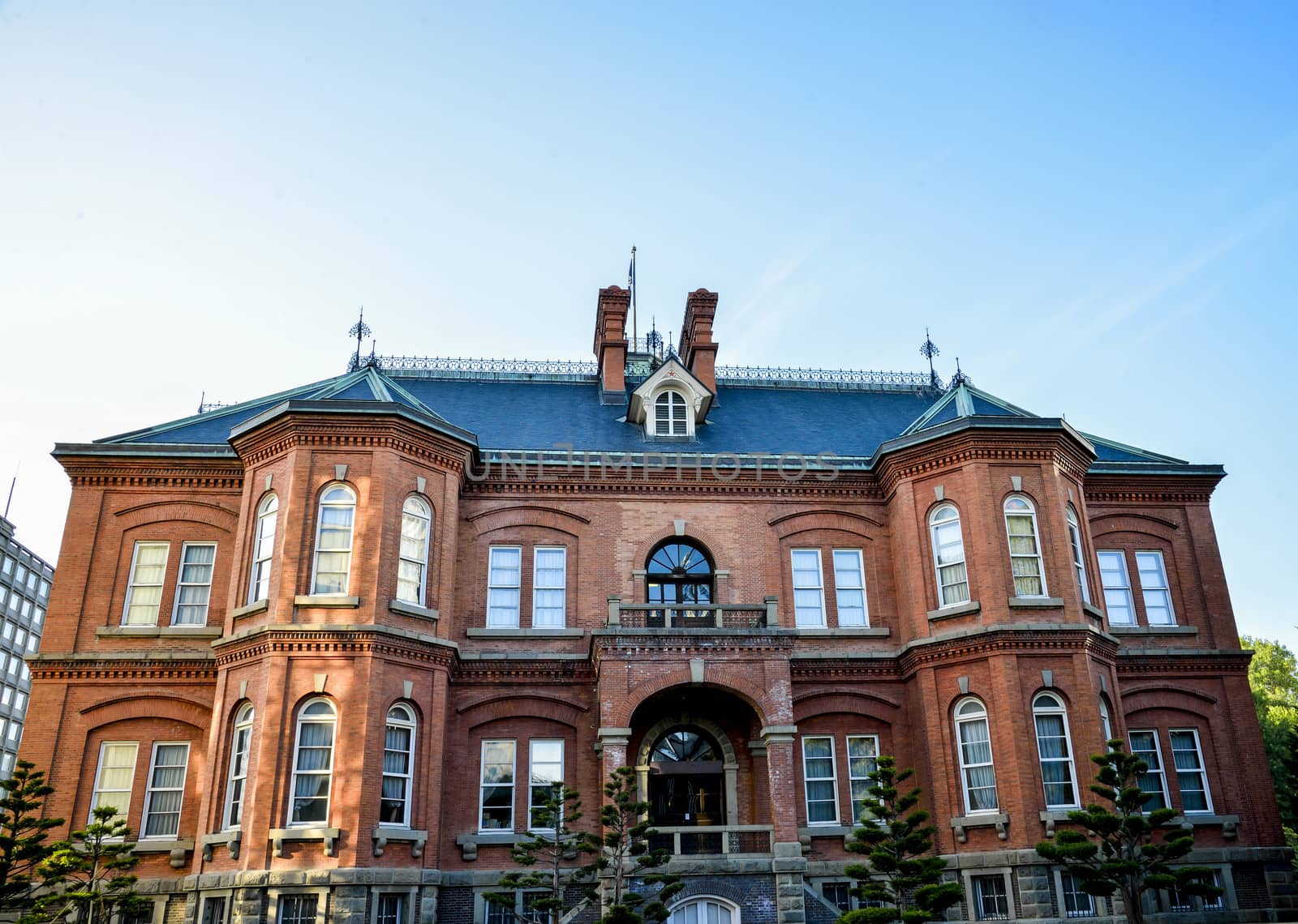 Red Brick Building in Sapporo Japan3 by gjeerawut