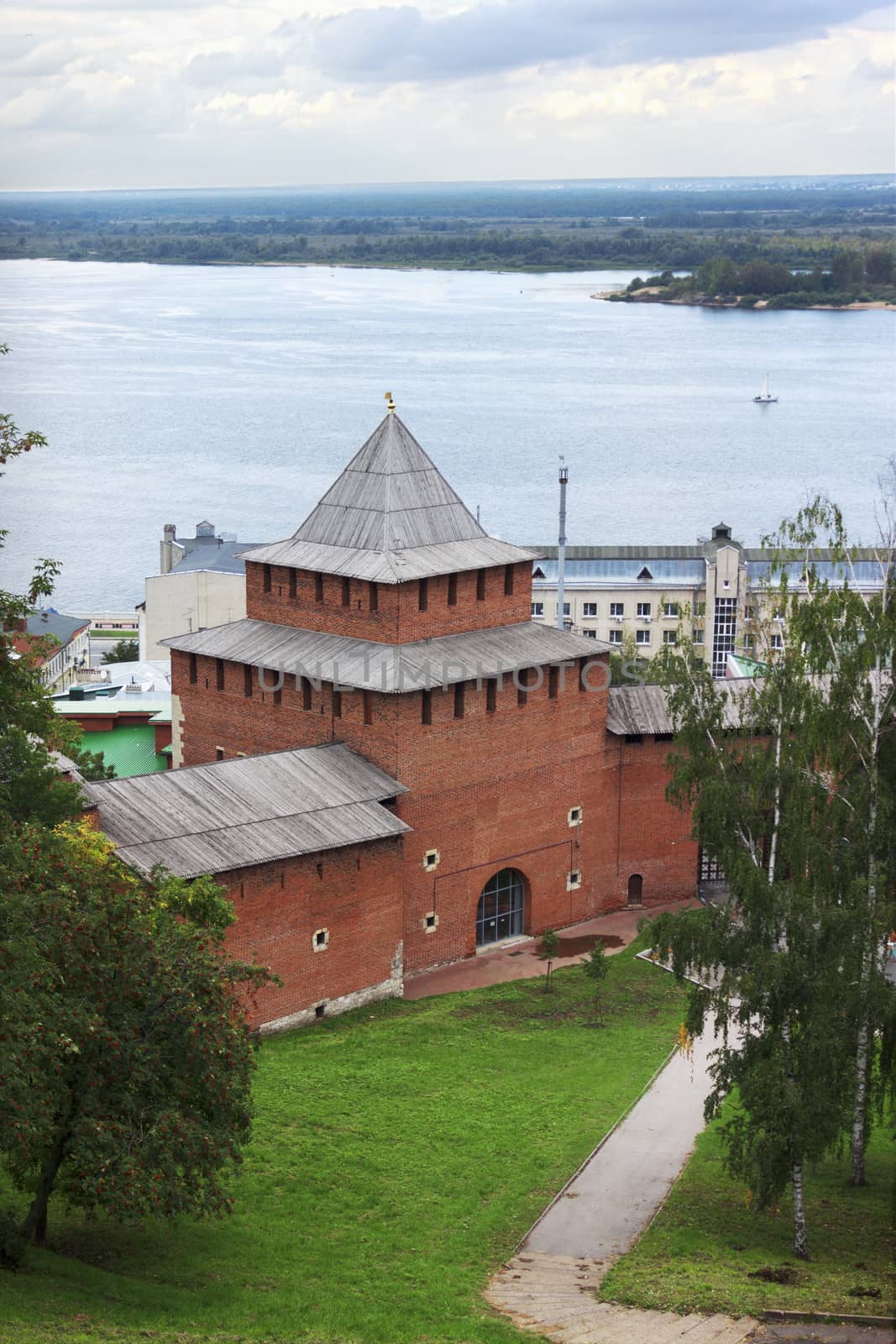 Ivanovskaya tower of the ancient Kremlin in Nizhny Novgorod. Russia