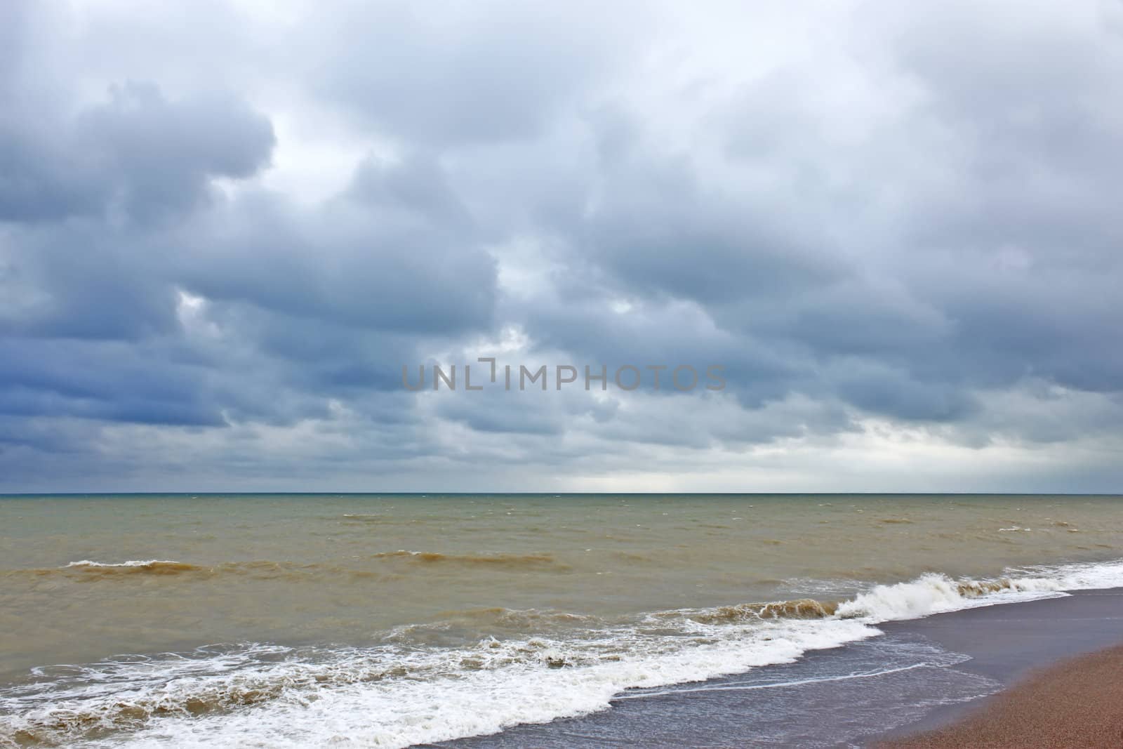 Storm clouds over the sea surface by qiiip