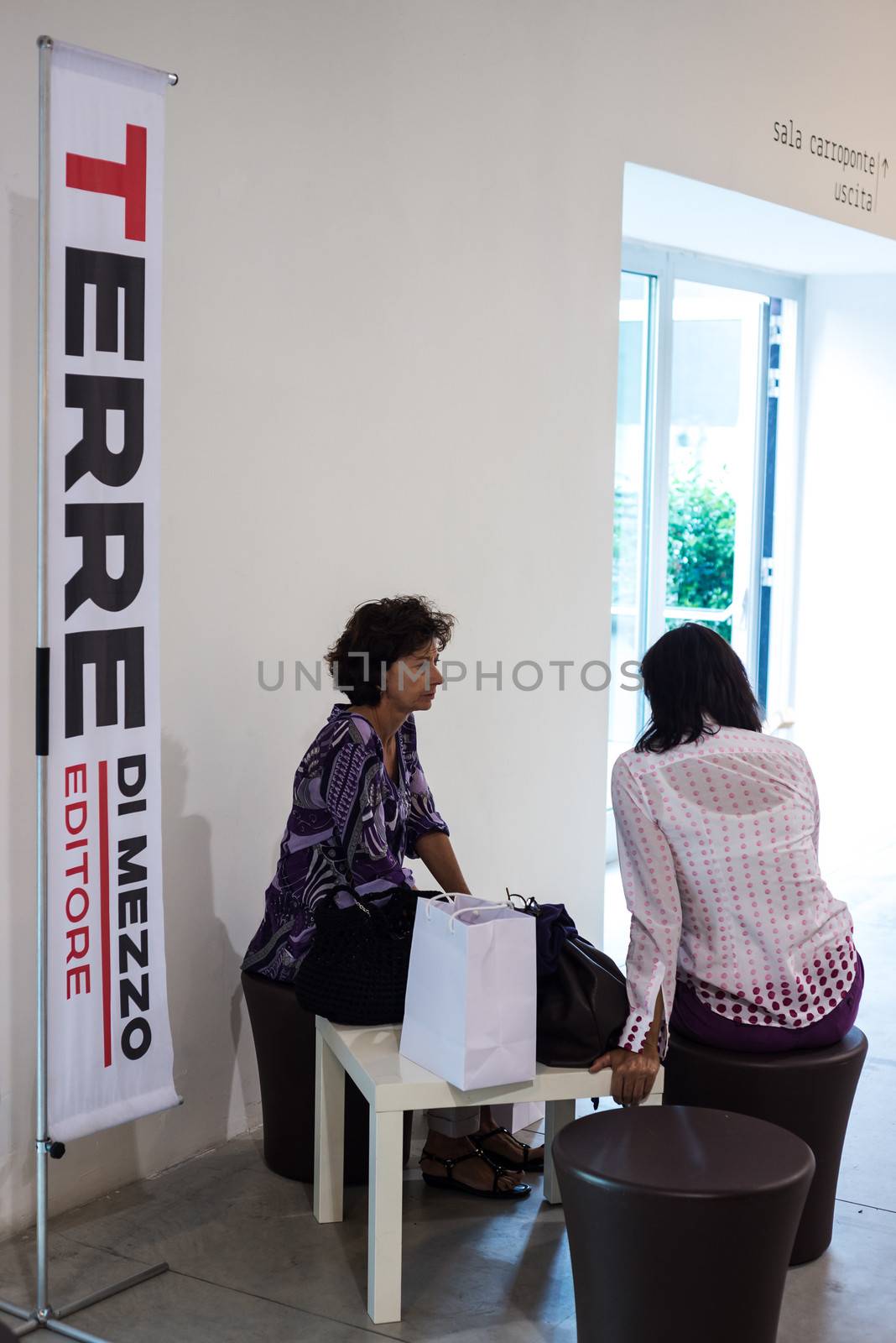 MILAN, ITALY - SEPTEMBER 20: So Critical So Fashion exhibition in Milan on September, 20 2013. Important alternative  fashion exhibition of biologiacal, vegan and recycled materials during Milan Fashion Week