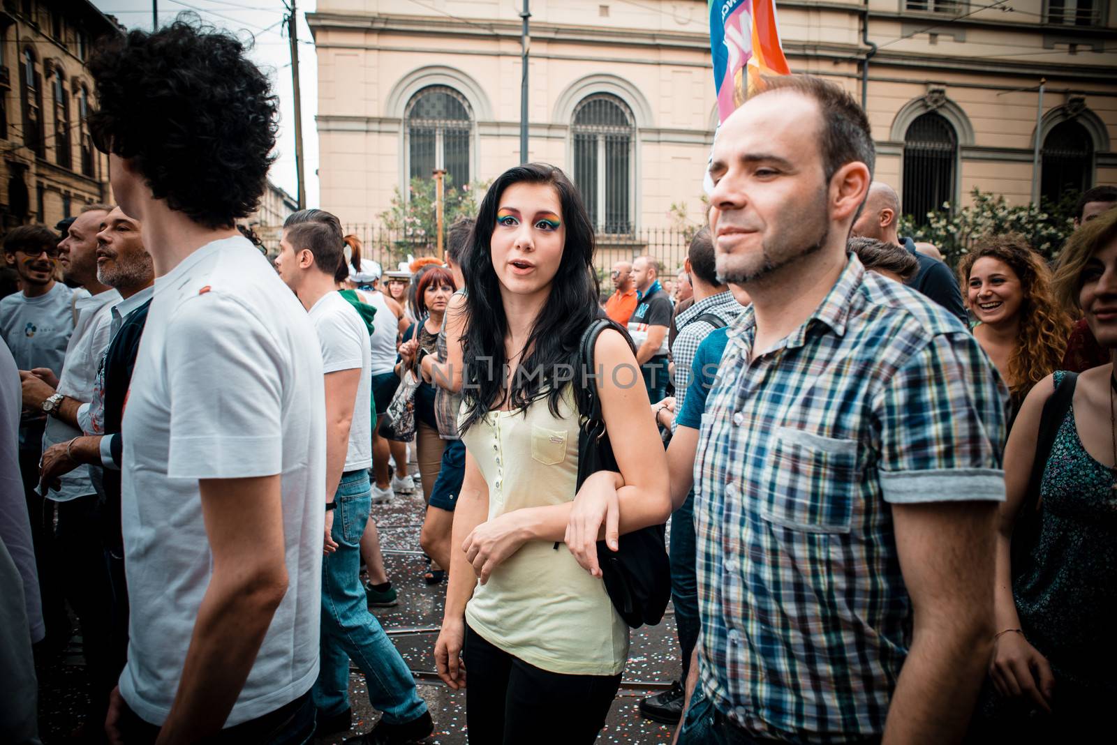 Gay Pride parade in Milan on June, 29 2013 by peus