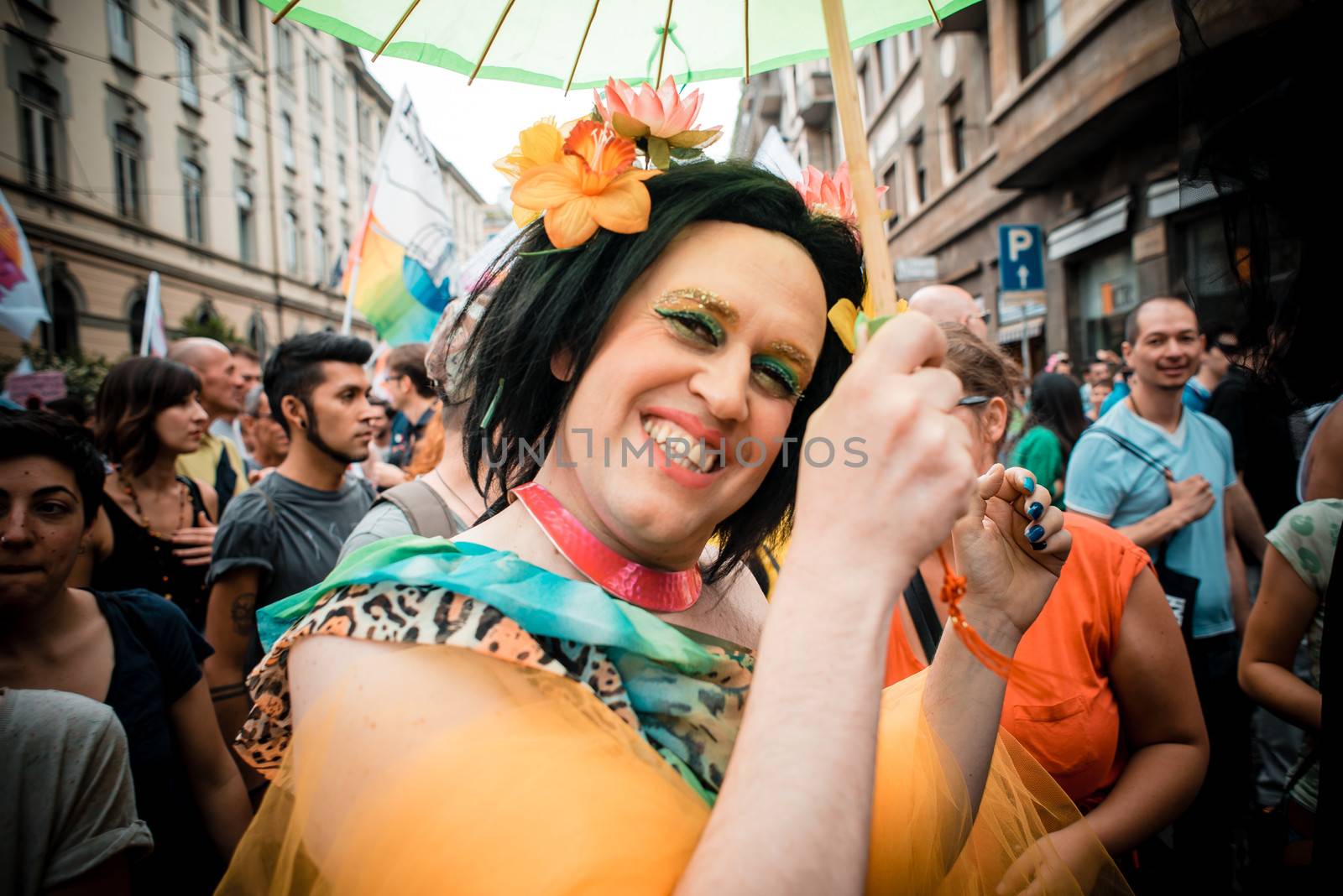 Gay Pride parade in Milan on June, 29 2013 by peus