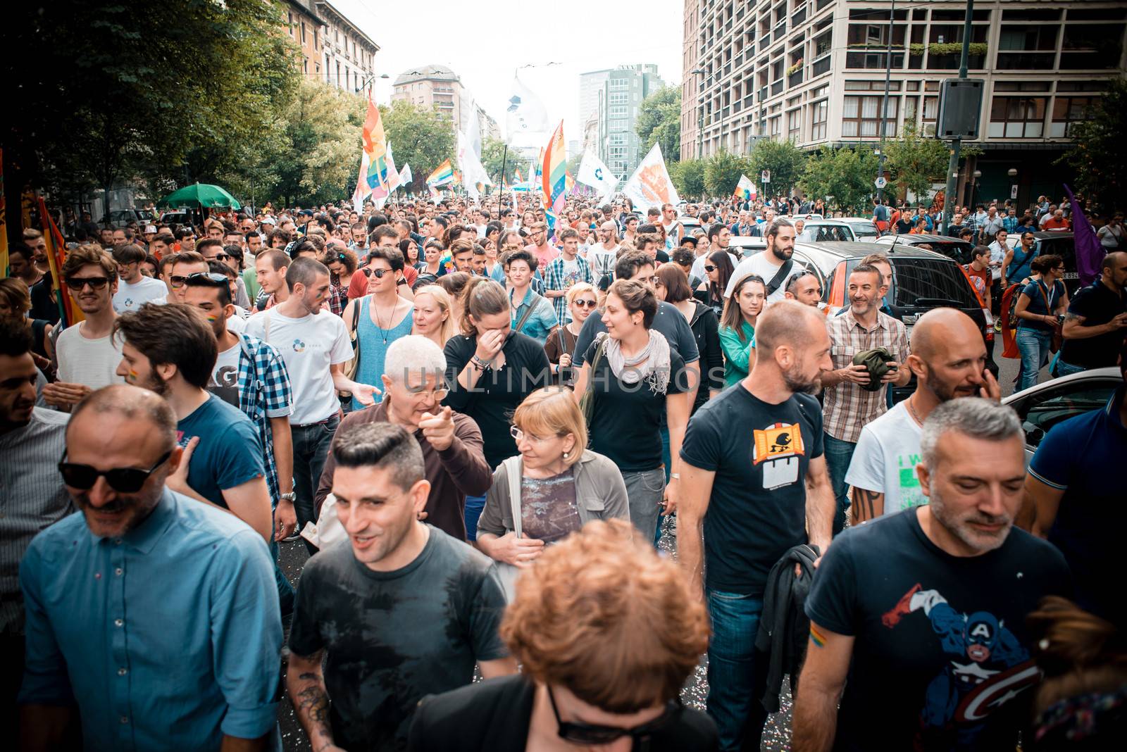 Gay Pride parade in Milan on June, 29 2013 by peus