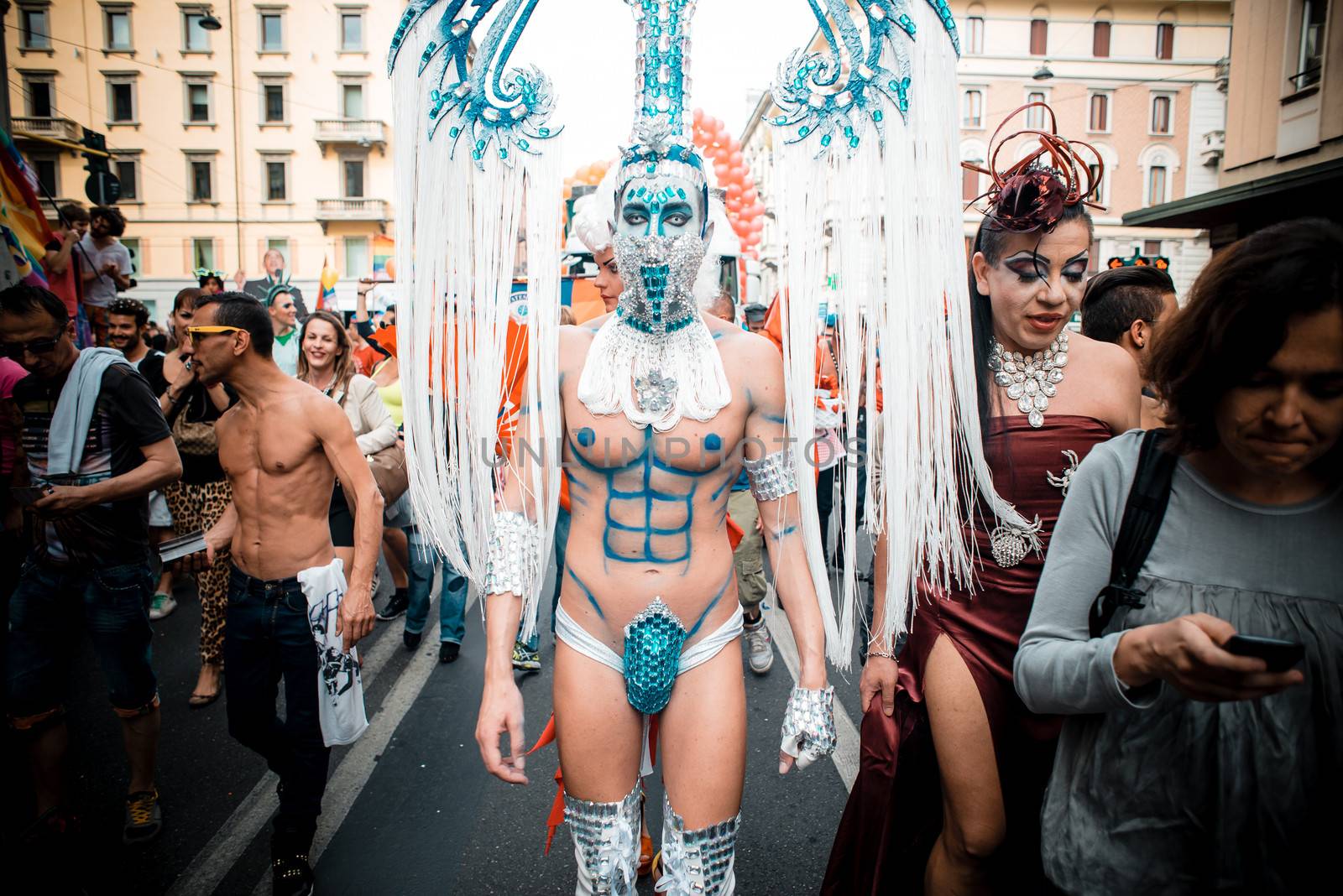 Gay Pride parade in Milan on June, 29 2013 by peus