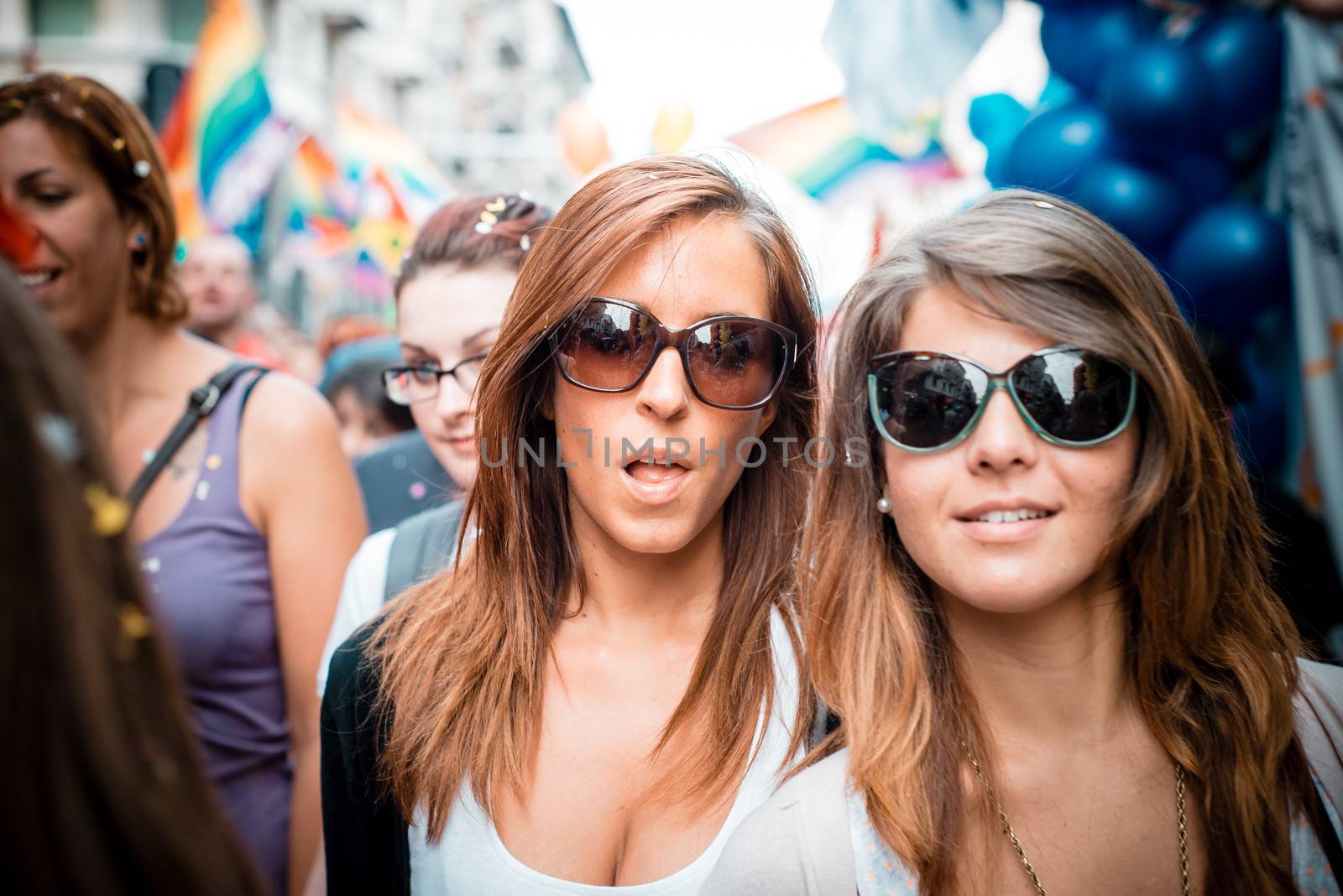 Gay Pride parade in Milan on June, 29 2013 by peus