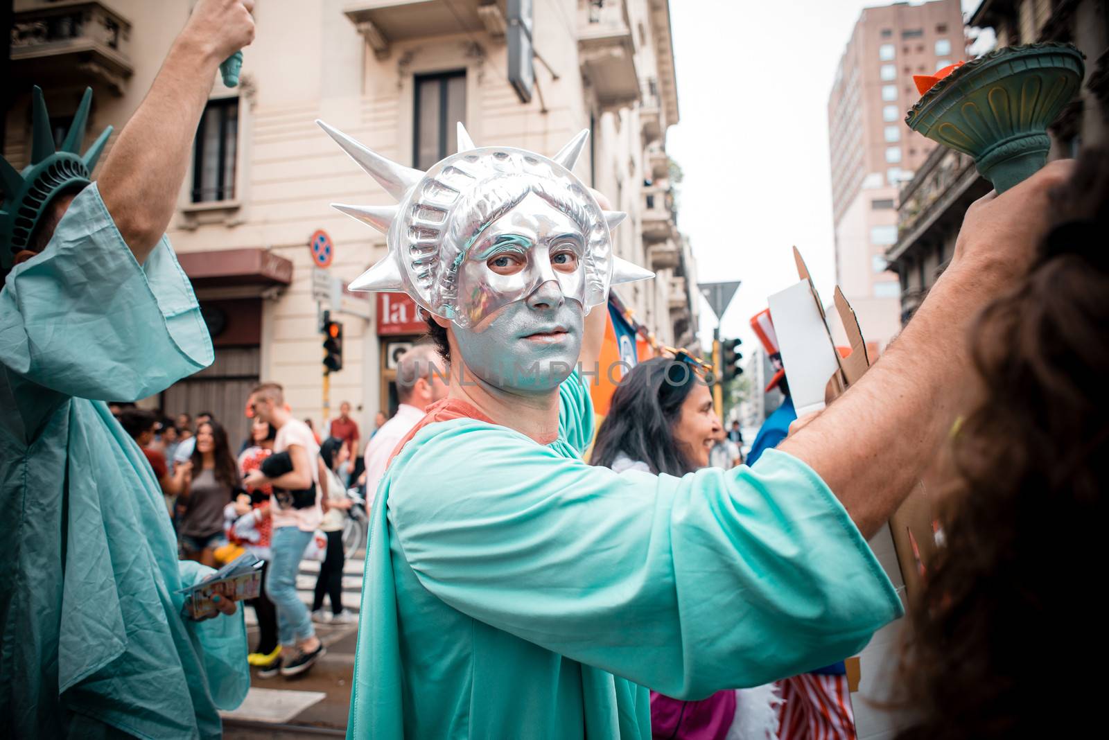 Gay Pride parade in Milan on June, 29 2013 by peus