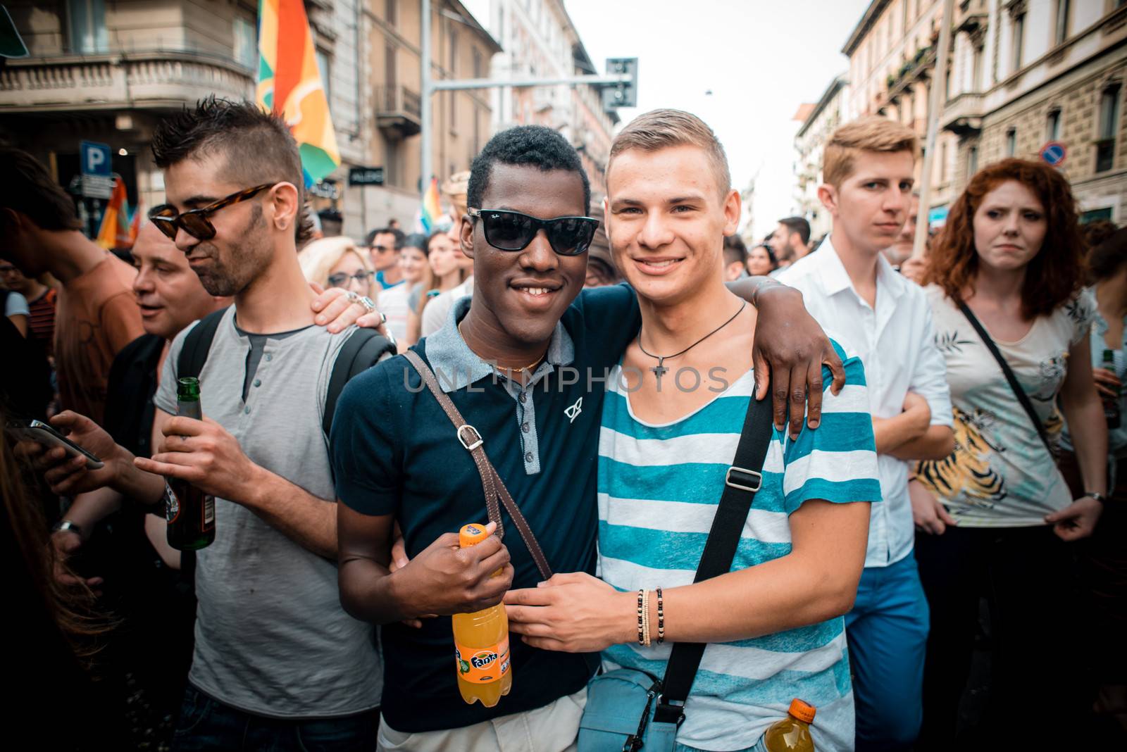 Gay Pride parade in Milan on June, 29 2013 by peus