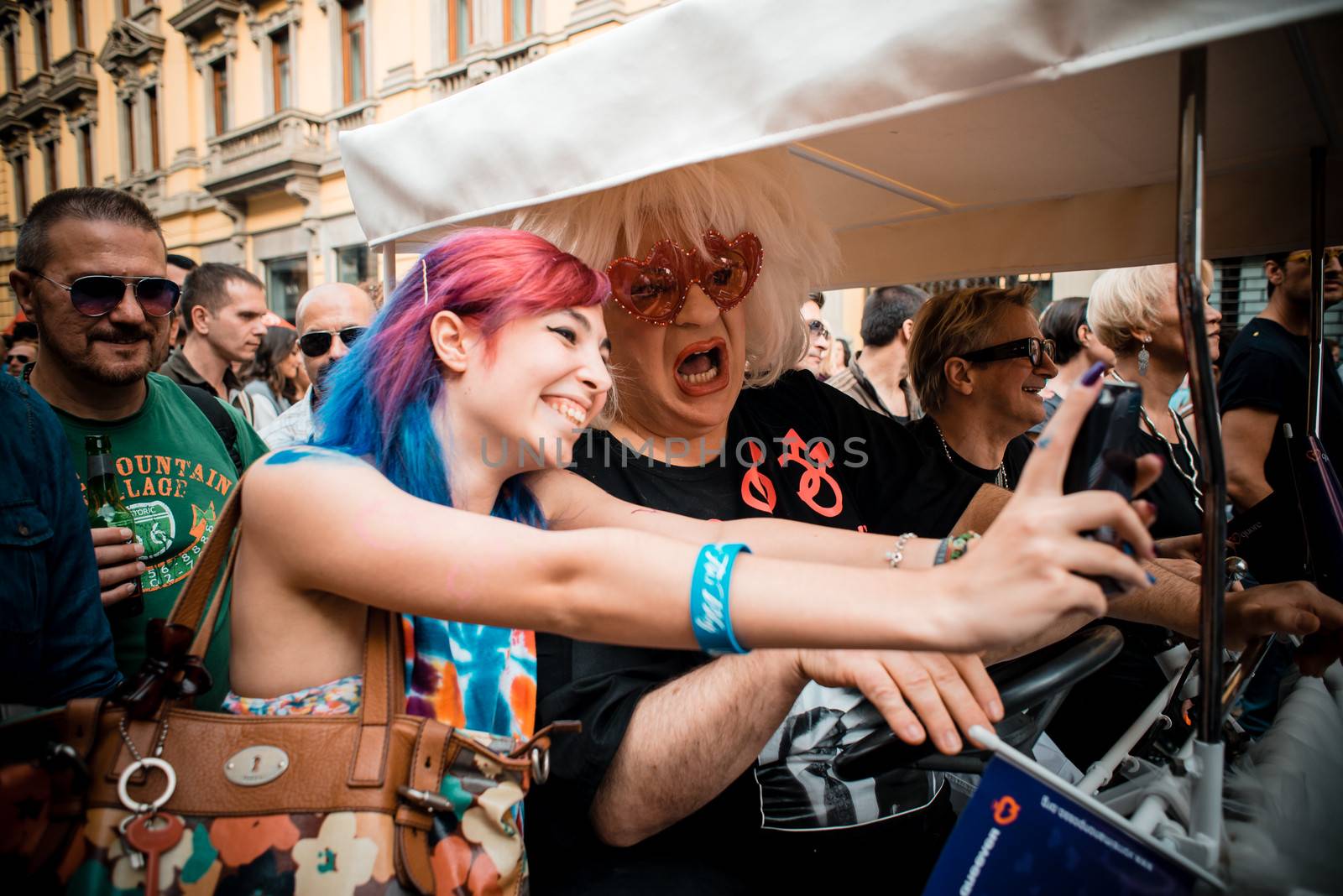 Gay Pride parade in Milan on June, 29 2013 by peus