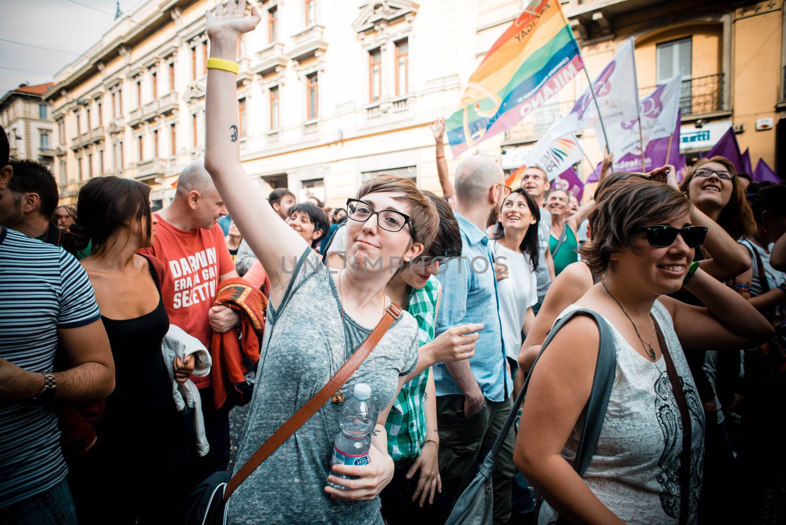 Gay Pride parade in Milan on June, 29 2013 by peus