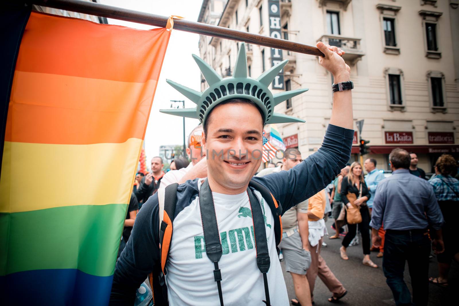 Gay Pride parade in Milan on June, 29 2013 by peus