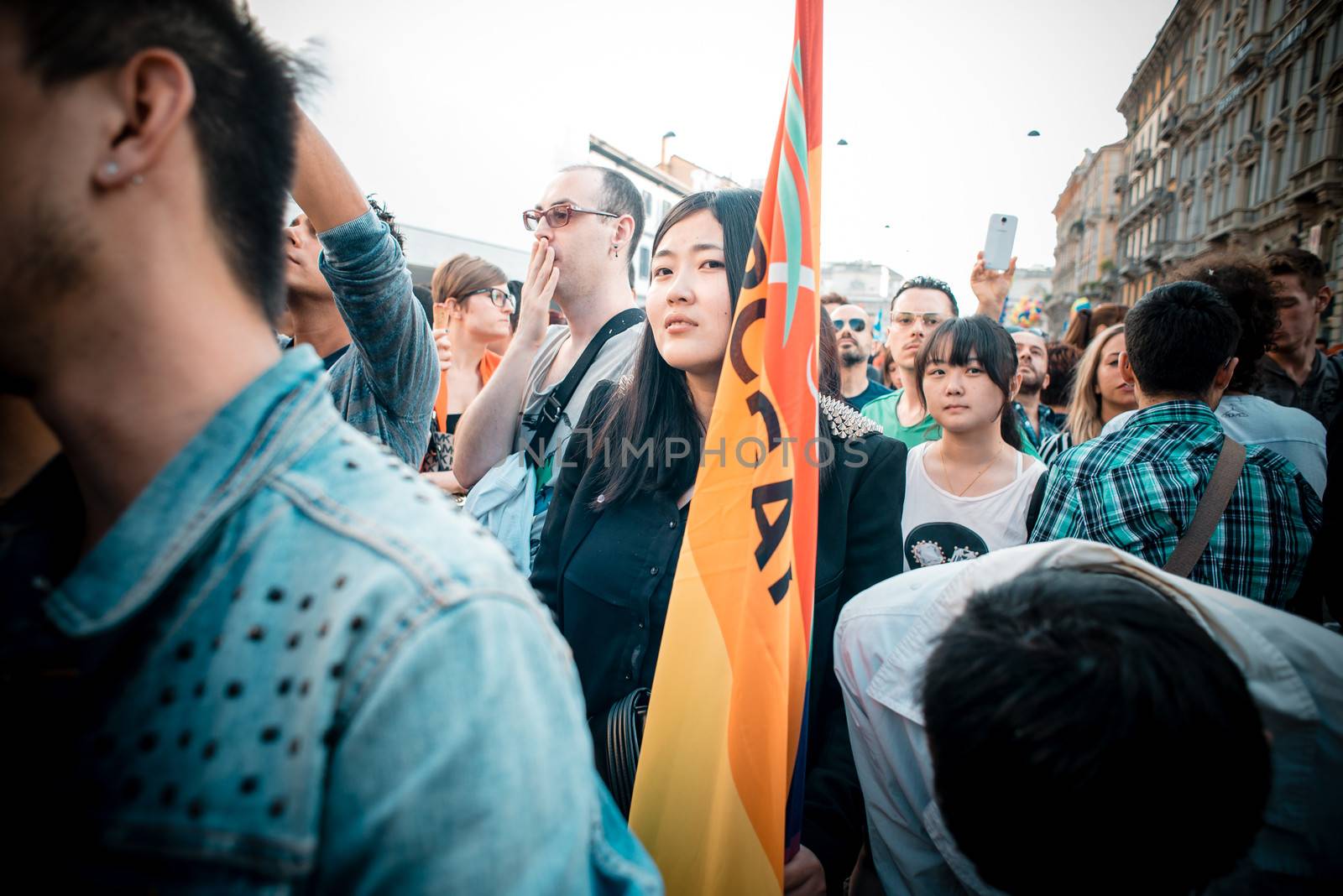 Gay Pride parade in Milan on June, 29 2013 by peus