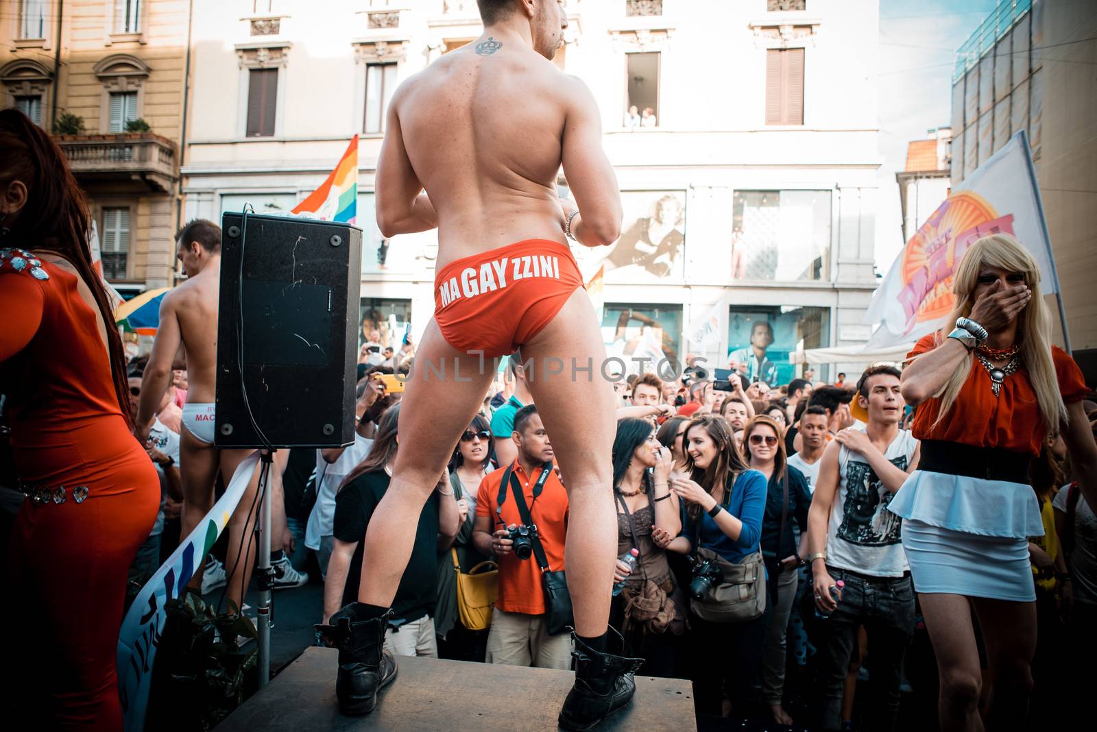 Gay Pride parade in Milan on June, 29 2013 by peus