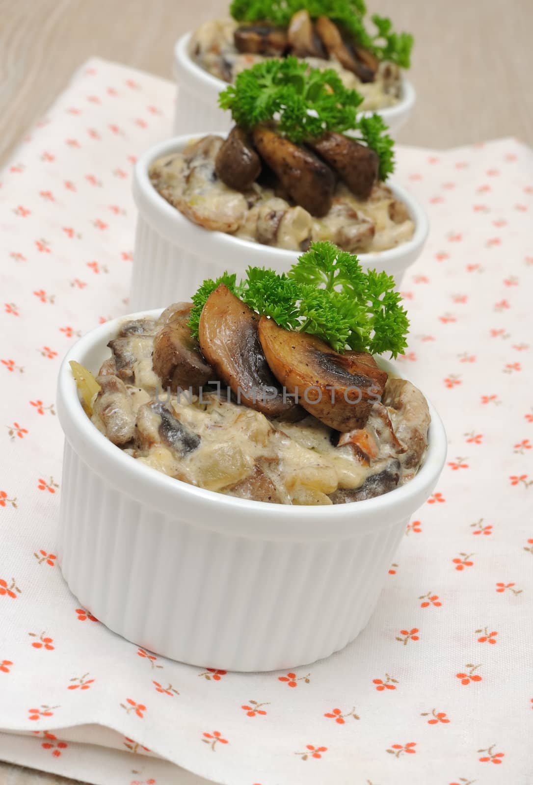 Mushrooms in a creamy sauce by Apolonia