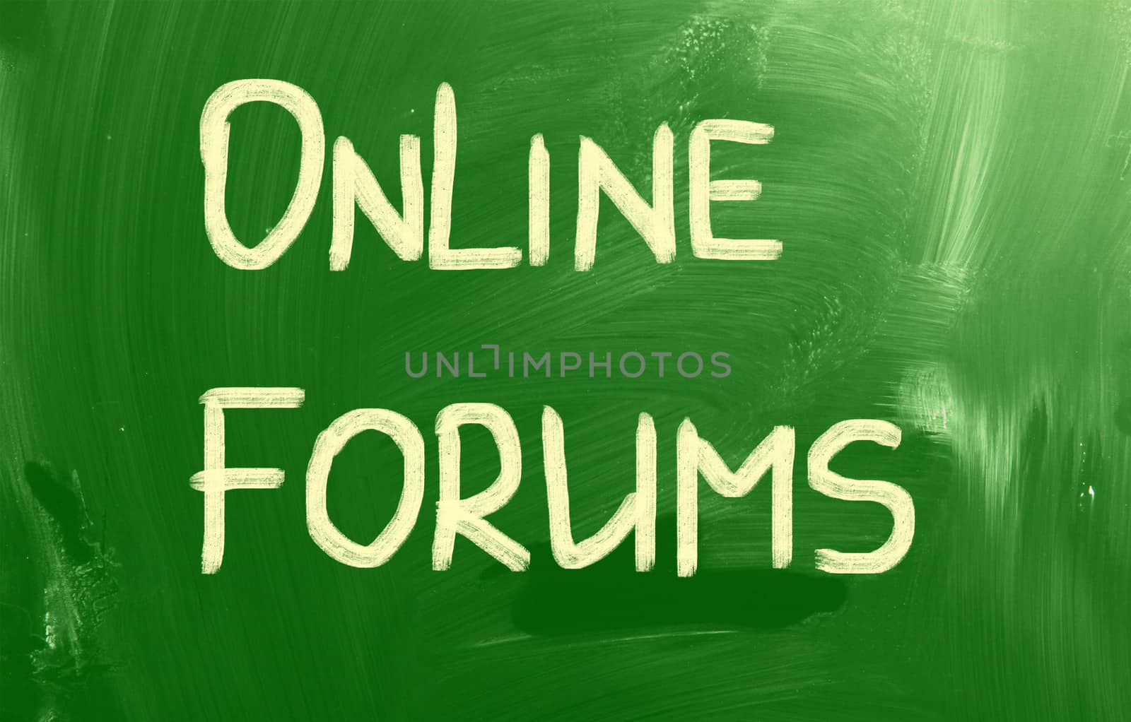 social media concept - text on a blackboard