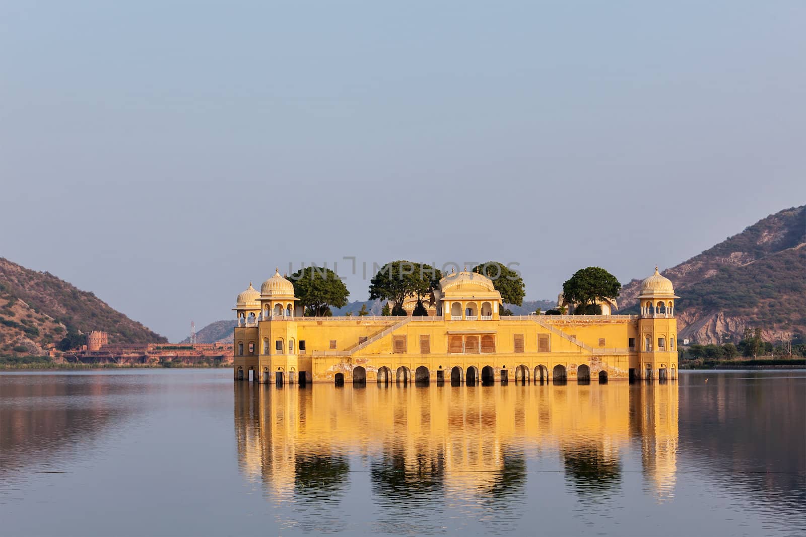 Jal Mahal (Water Palace).  Jaipur, Rajasthan, India by dimol