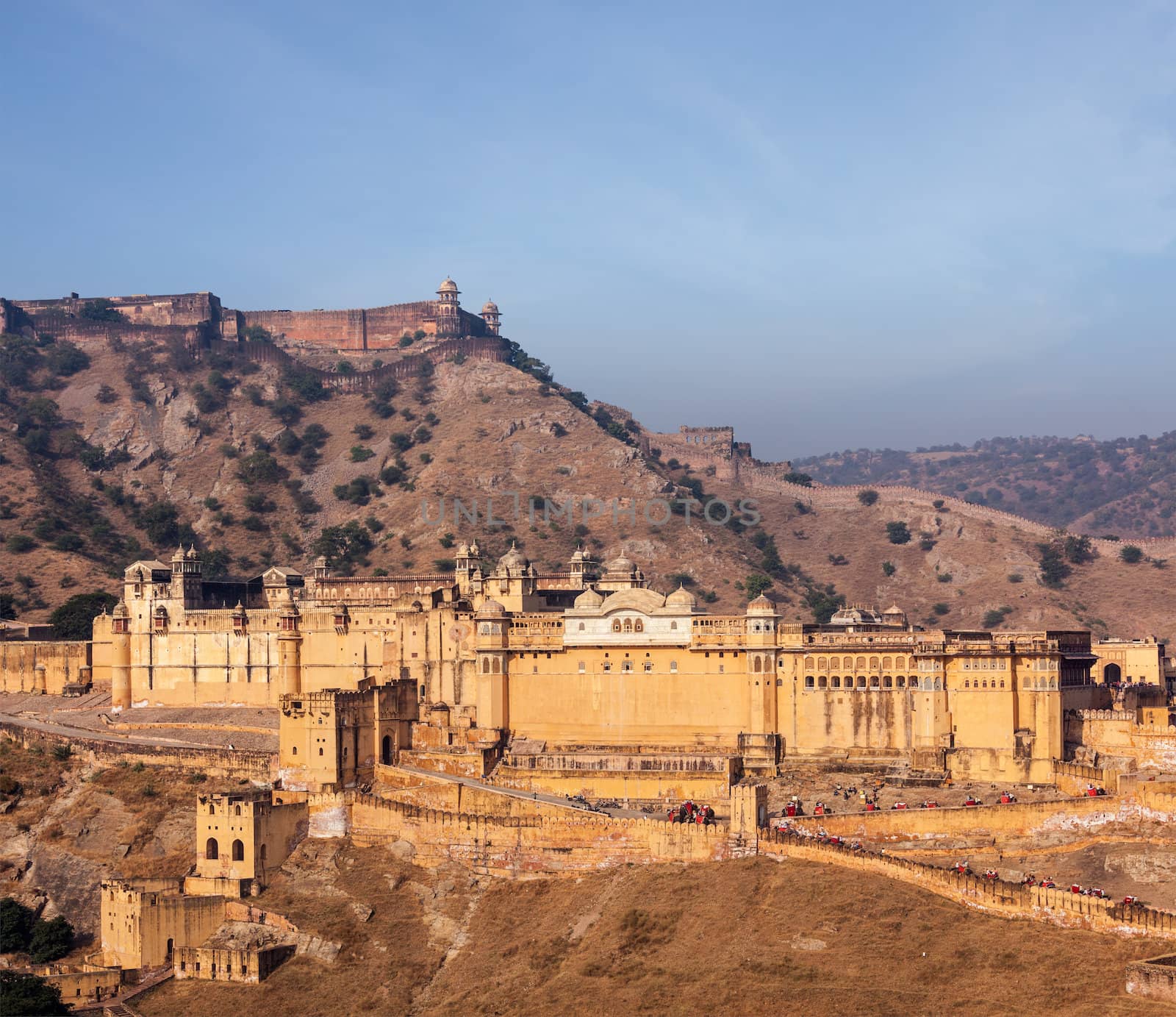 Famous Rajasthan landmark - Amer (Amber) fort, Rajasthan, India