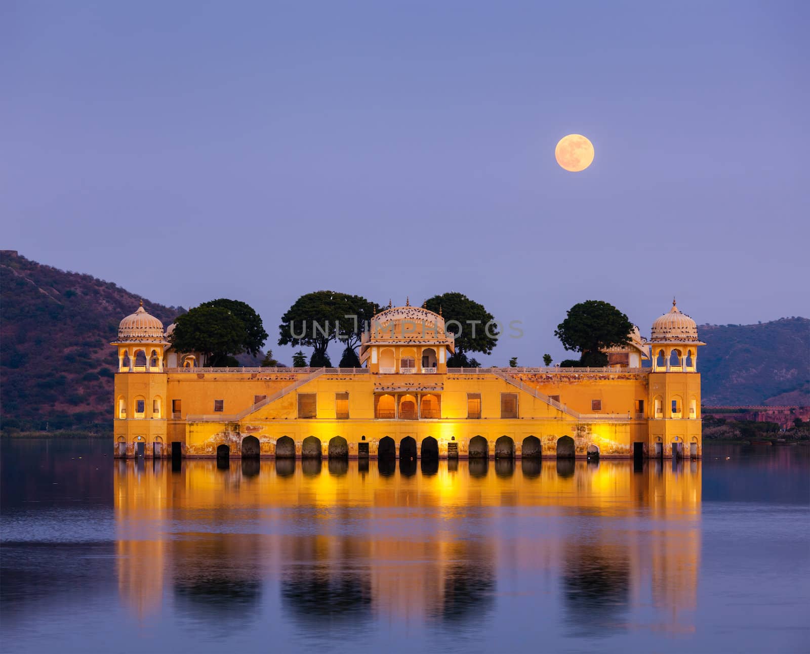 Jal Mahal (Water Palace).  Jaipur, Rajasthan, India by dimol