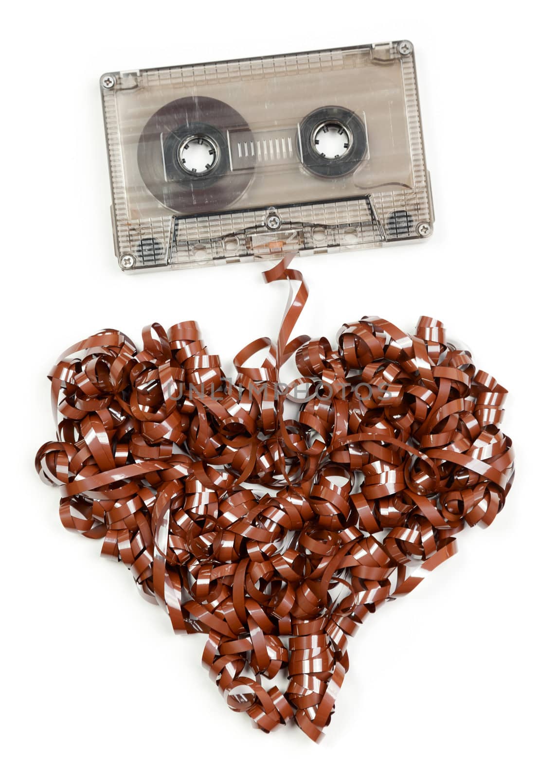 Heart shaped audio tape by naumoid