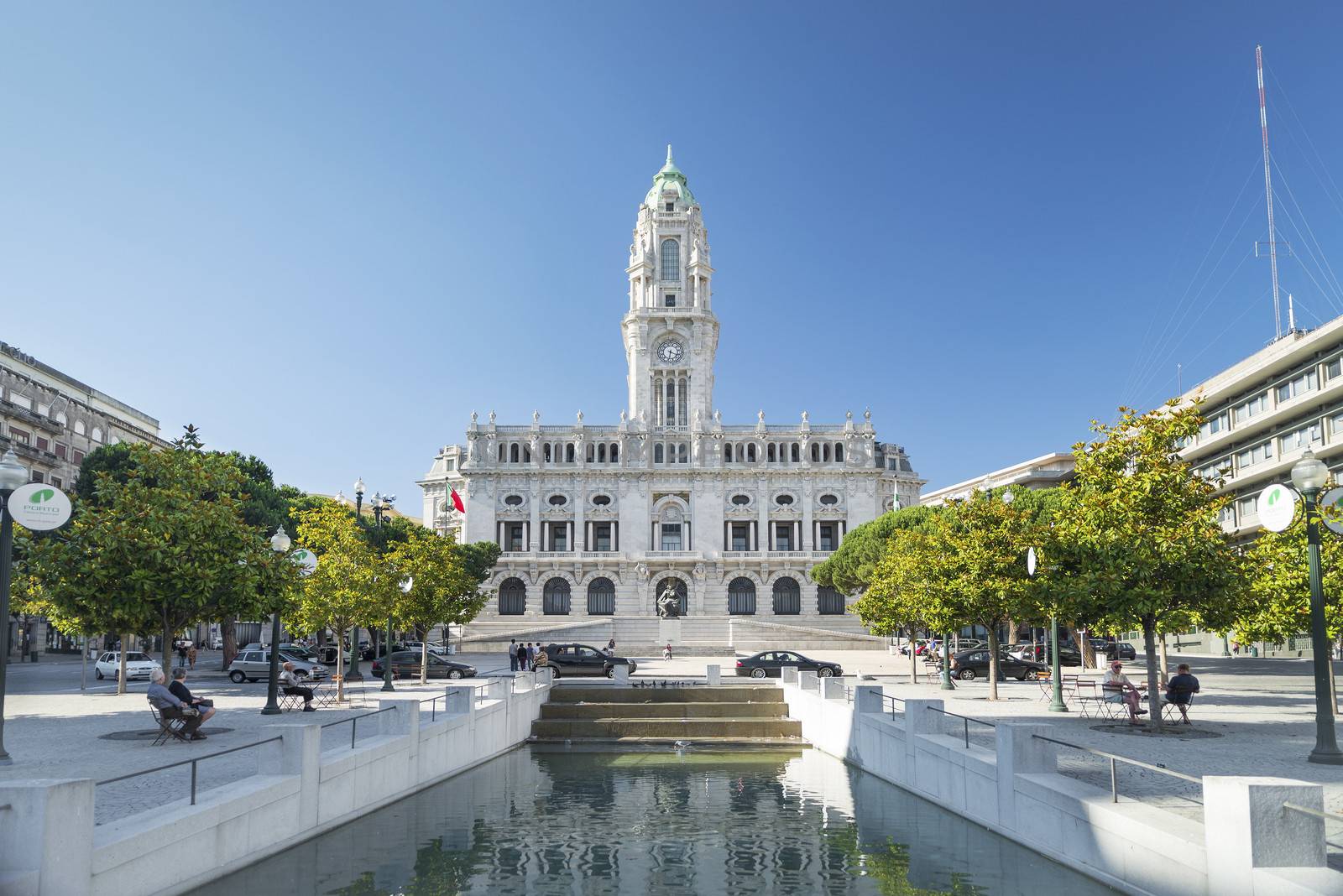 town hall in porto portugal by jackmalipan