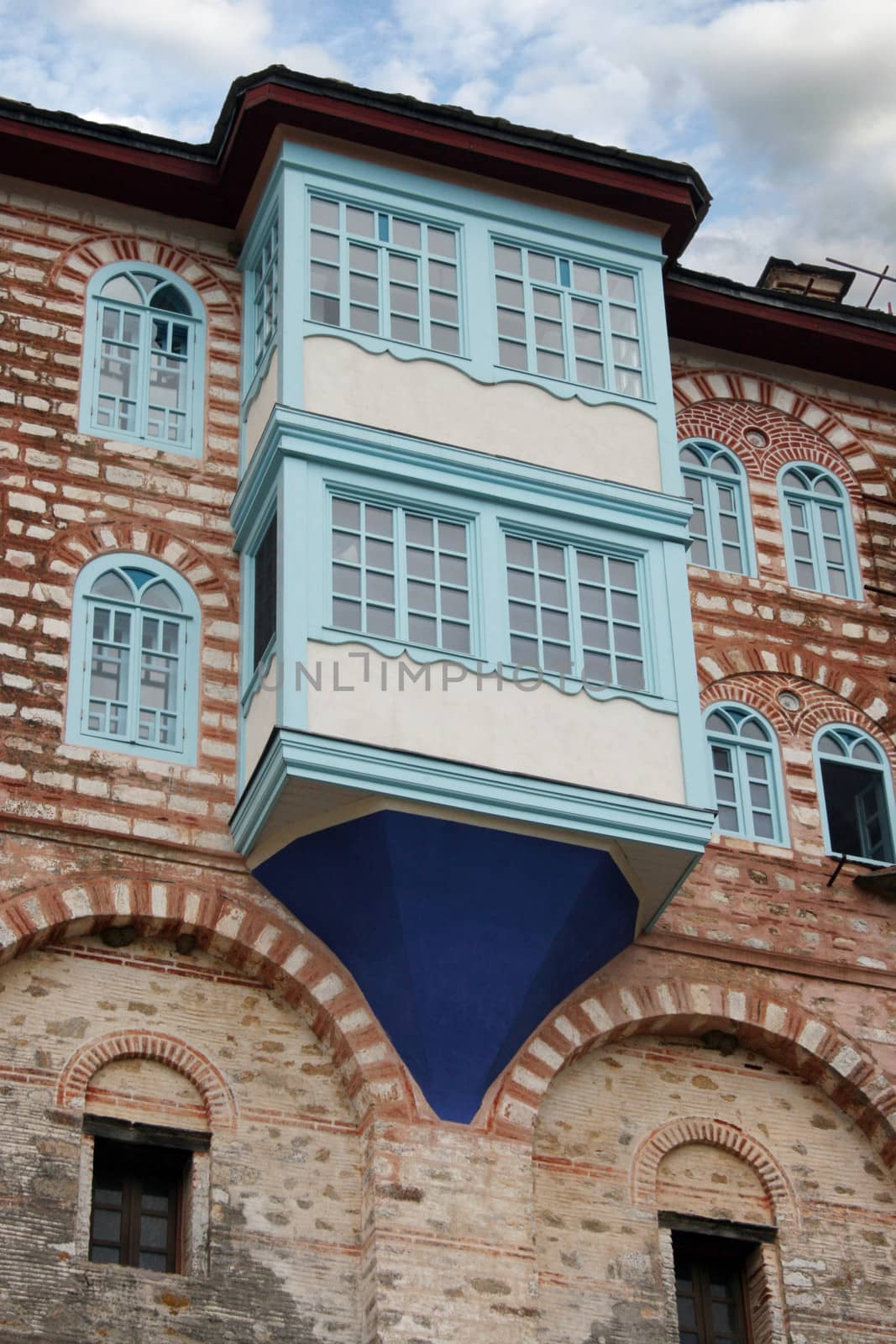 Detail from Hilandar Monastery on Mount Athos in Greece