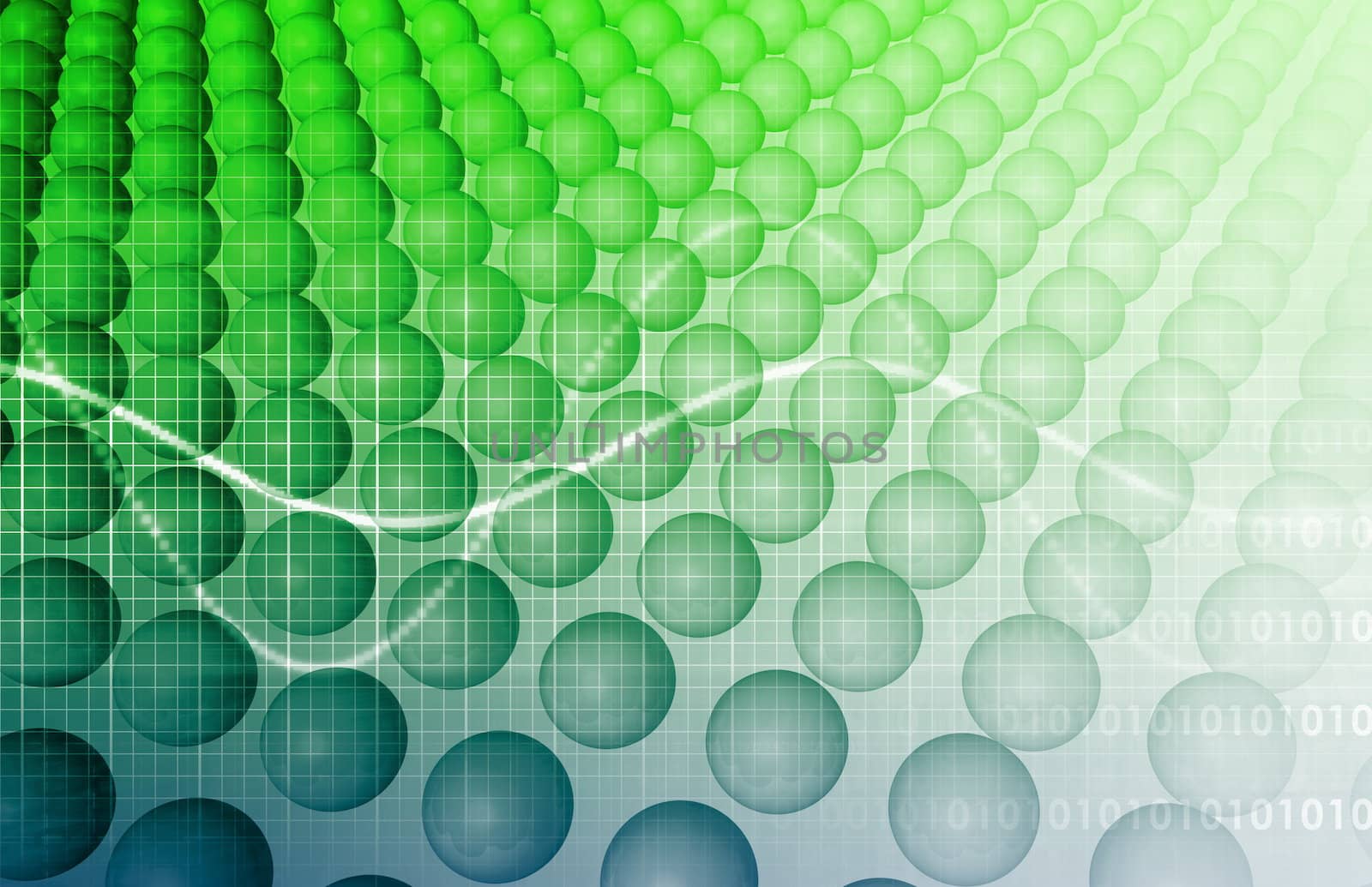 Science Technology Data as a Abstract Art