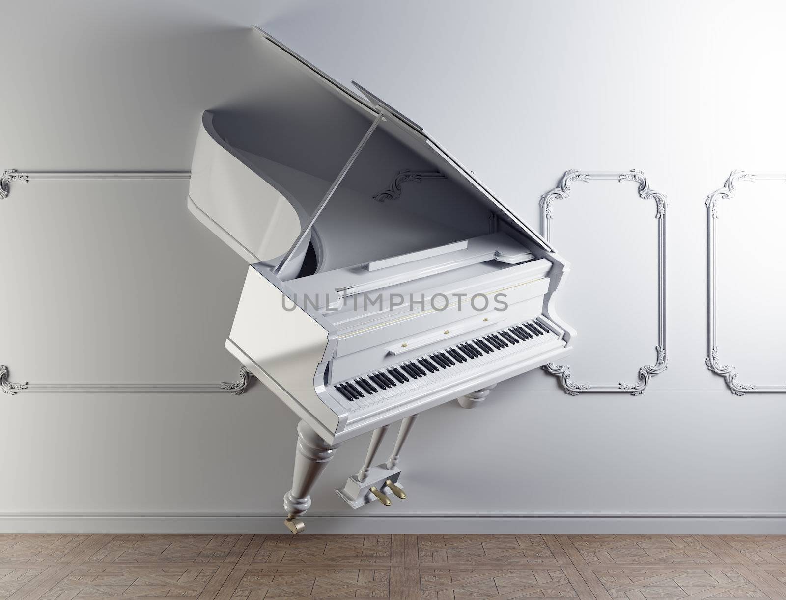 grand piano in the wall by vicnt