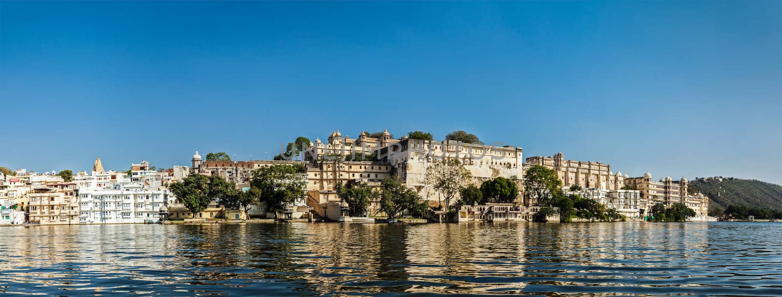 Panorama of City Palace. Udaipur, India by dimol