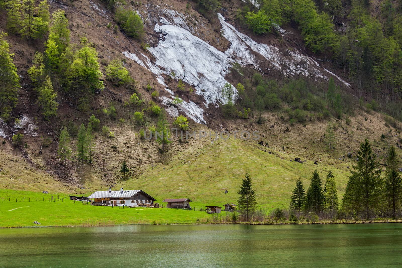 Obersee lake. Bavaria, Germany by dimol