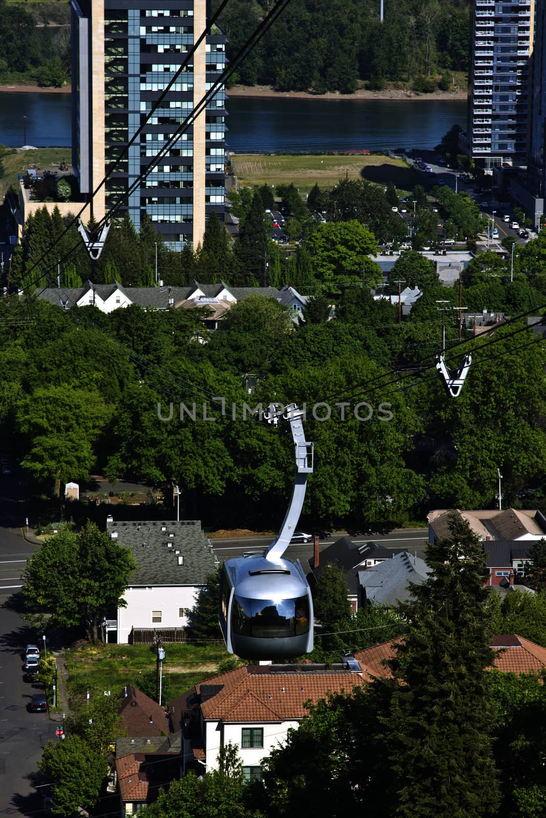 Aerial tram, Portland OR. by Rigucci