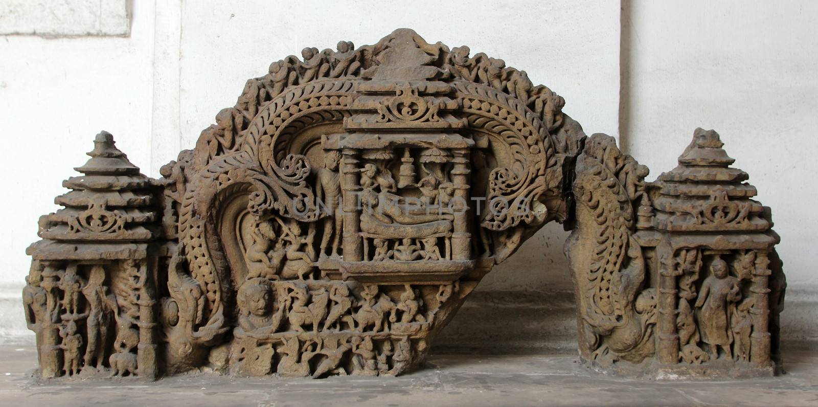 Surya within niche, from 10th century found in Benaras, Uttar Pradesh now exposed in the Indian Museum in Kolkata, on Nov 24, 2012