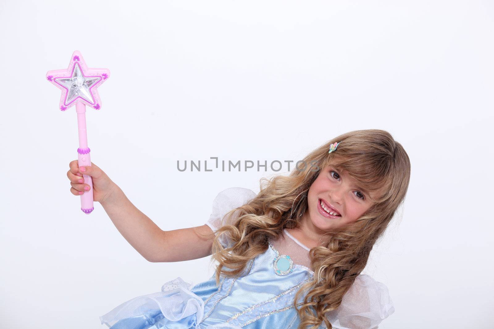 Little girl dressed as a fairy by phovoir