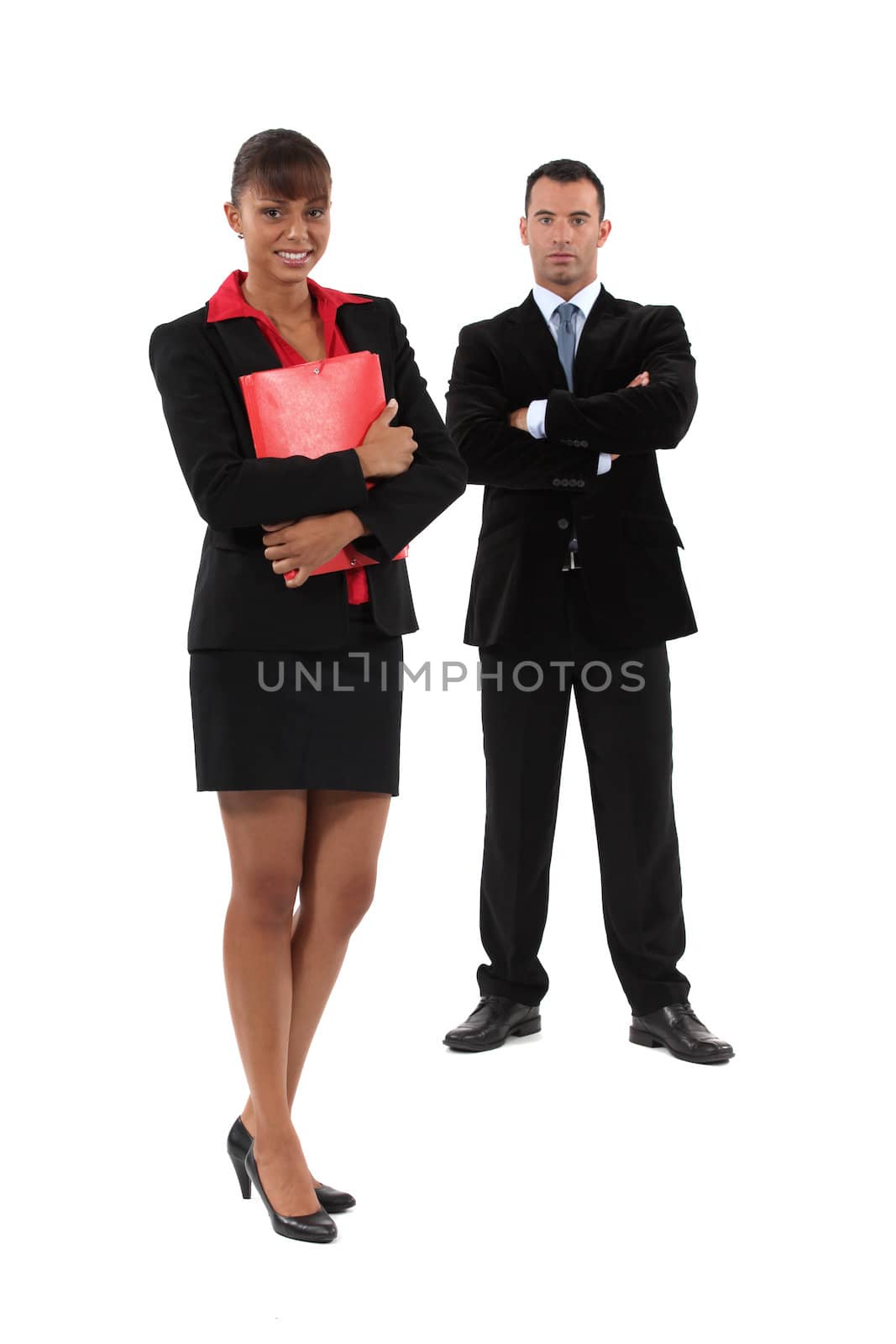 Ambitious young business couple
