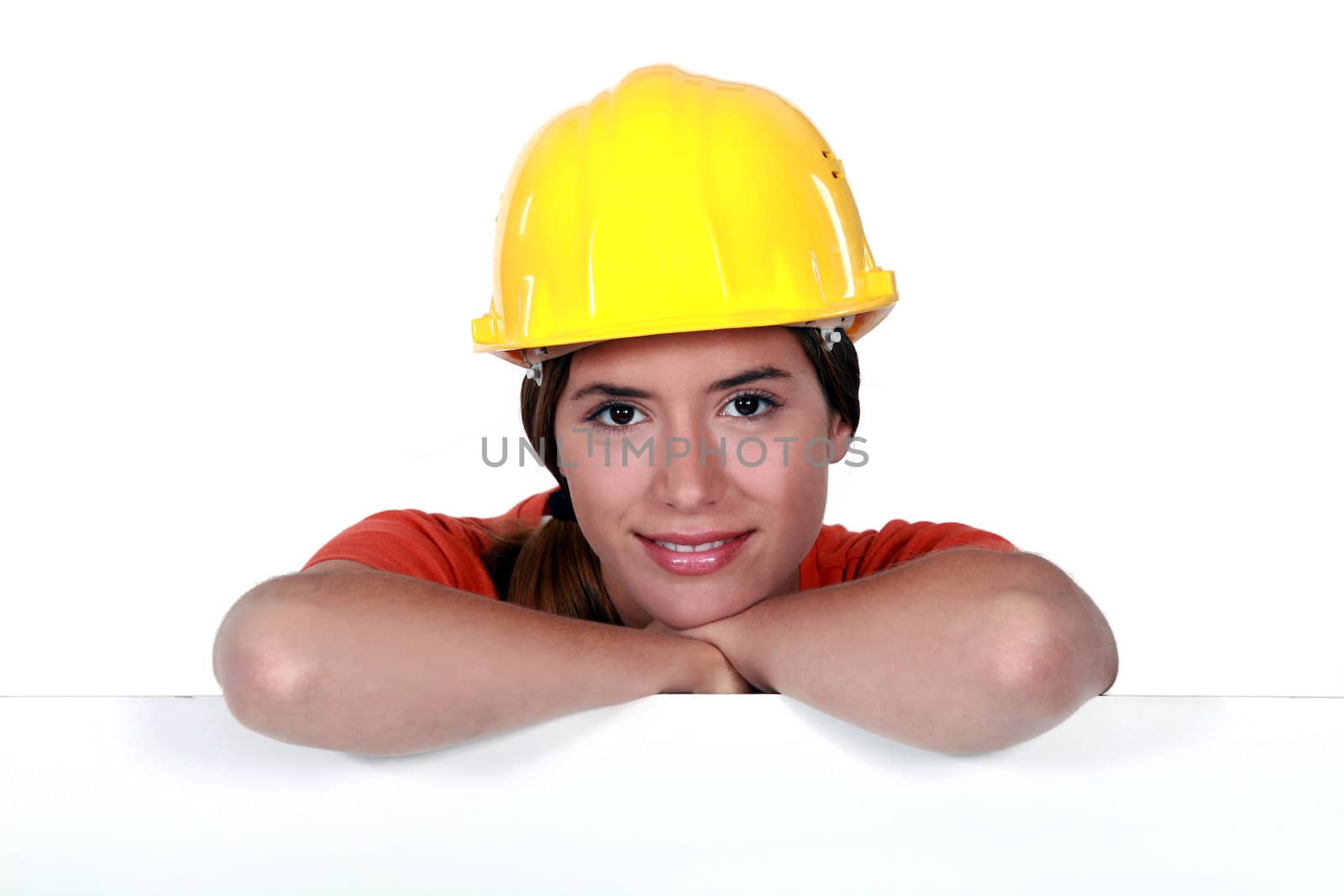 Portrait of an attractive tradeswoman