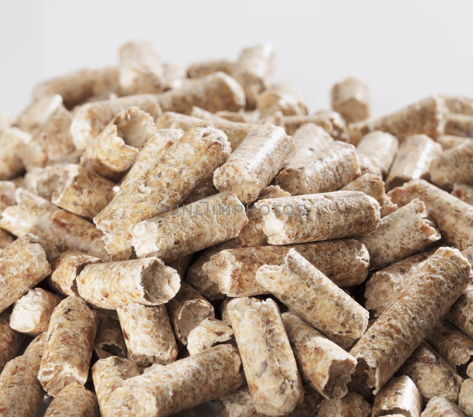 Alternative fuel: Wood pellets made of sawmill waste.