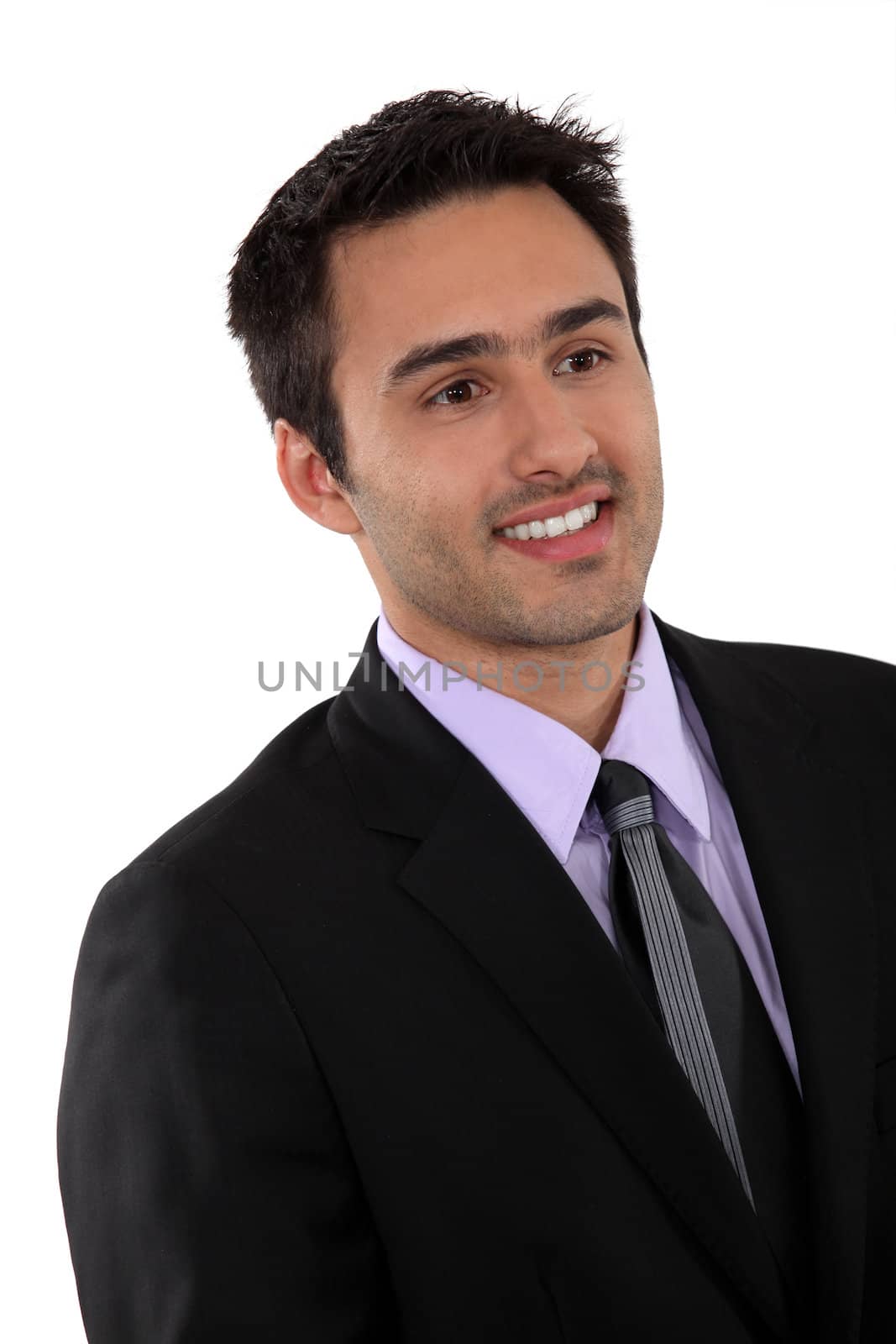 Portrait of smiling man in a suit