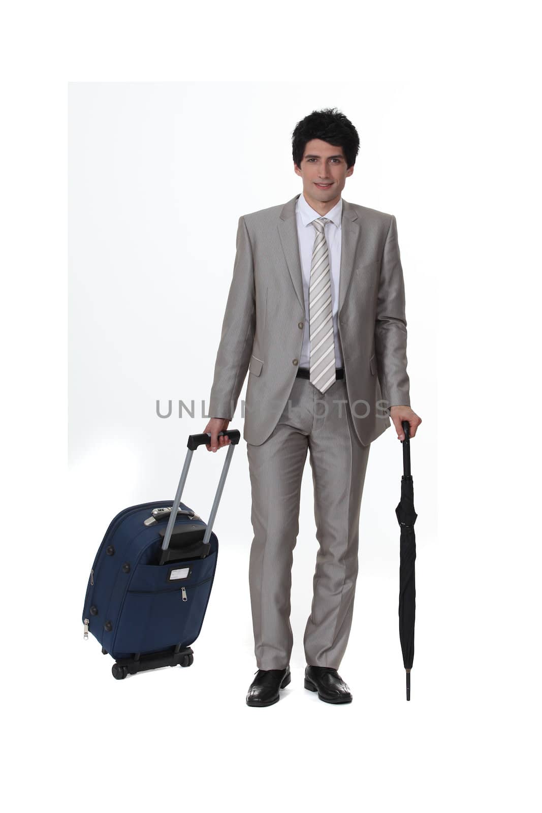 Businessman going on a trip