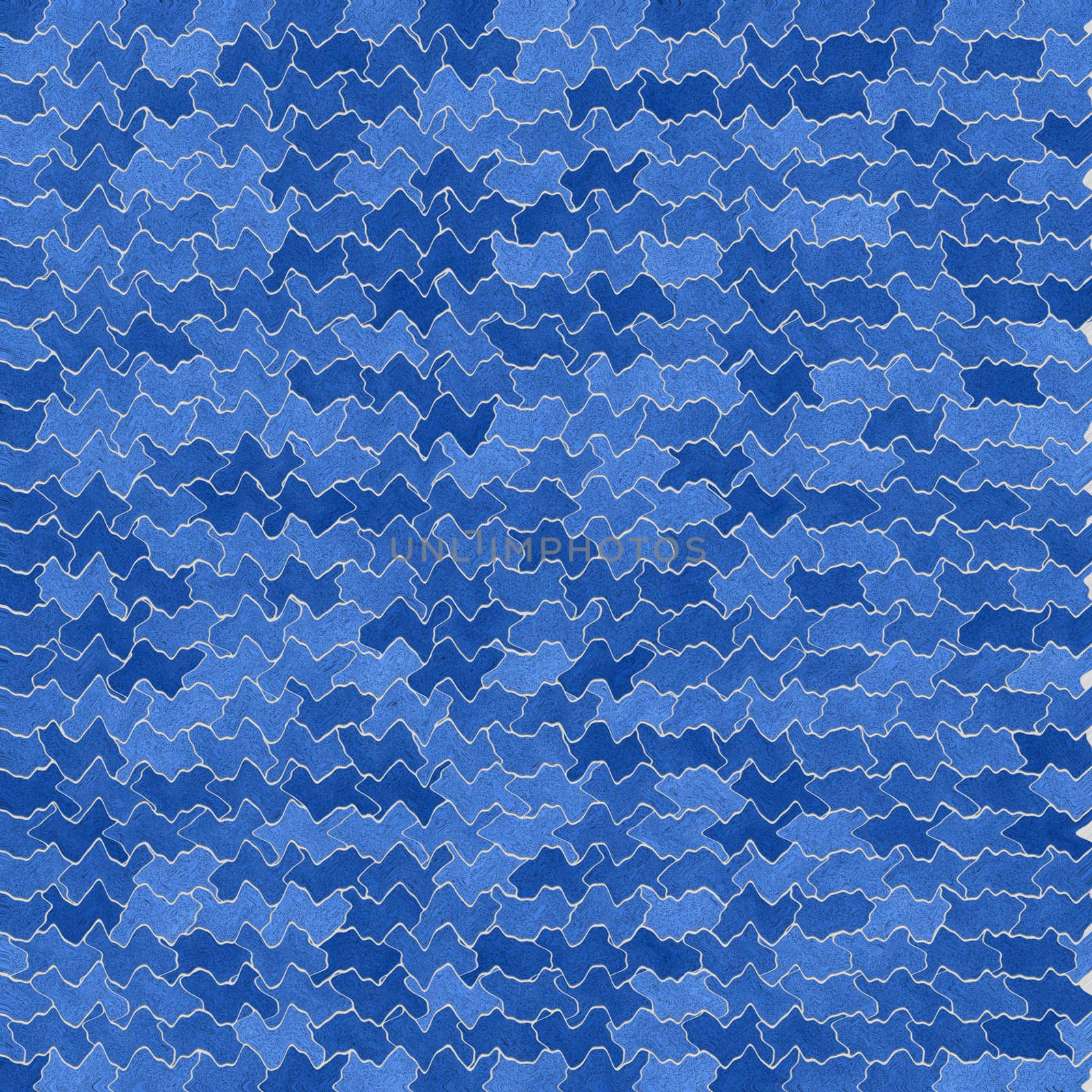Blue abstract wavy cell background by sfinks