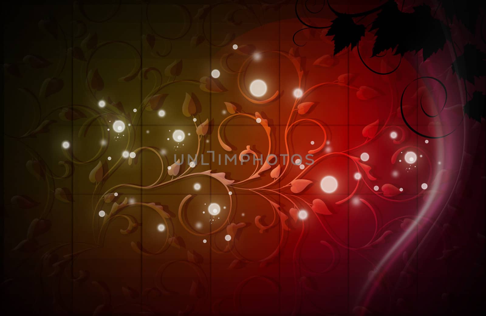 Digital illustration of digital background in colour