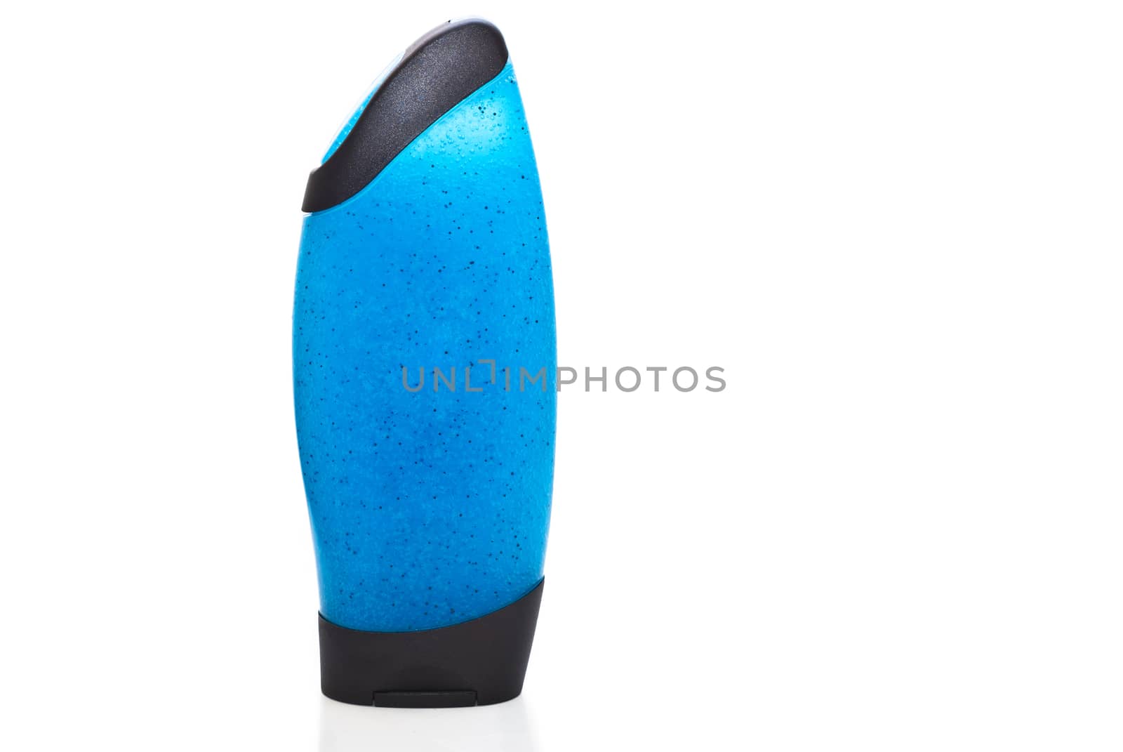 Blue shower gel bottle by gandolfocannatella